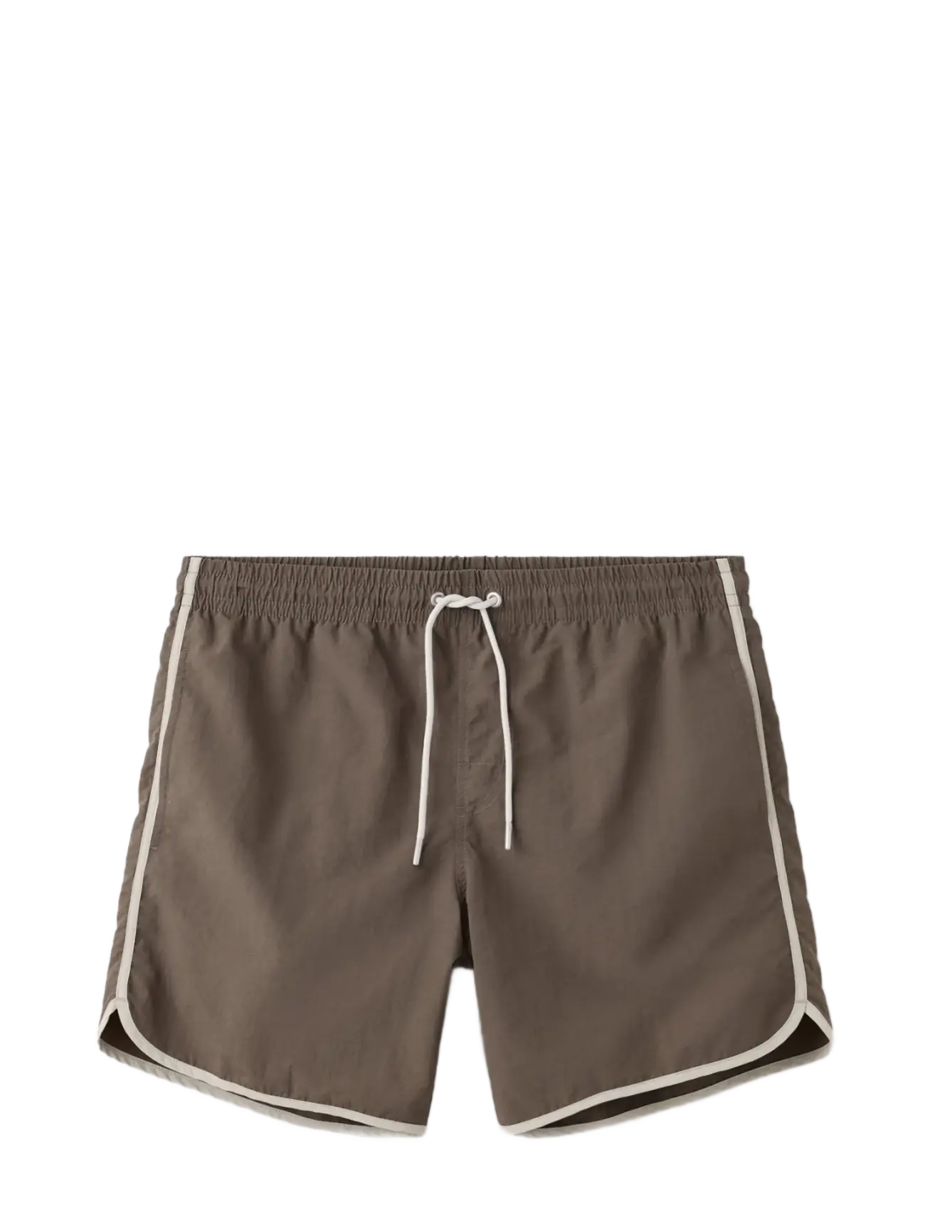Mango Basic drawstring swimsuit - Bademode - BROWN / brown