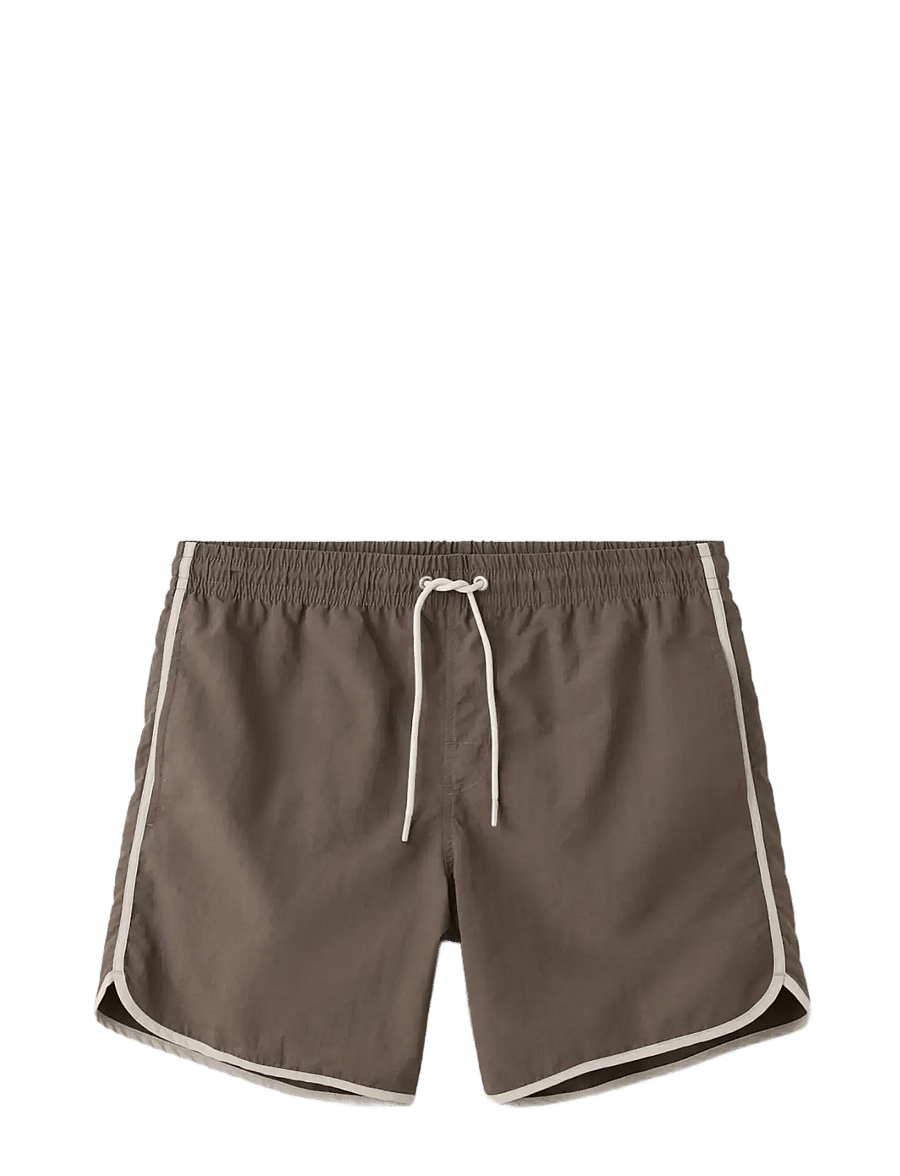 Mango - Basic drawstring swimsuit - badeshorts - brown - 1