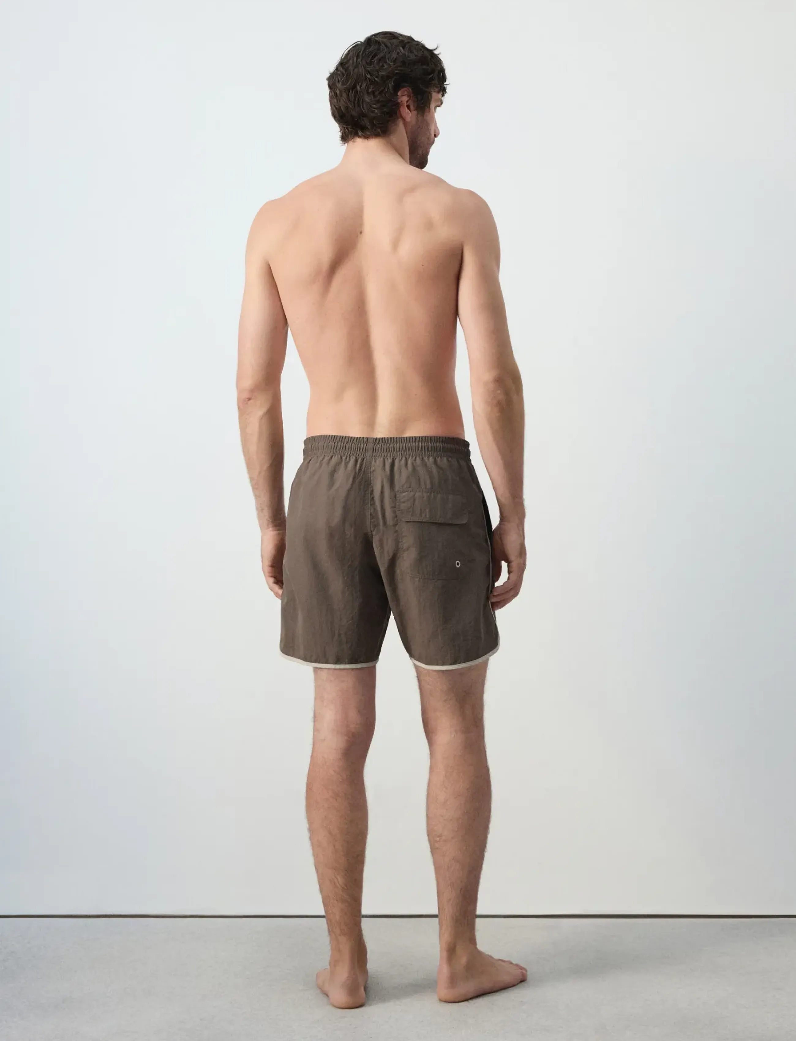 Mango - Basic drawstring swimsuit - laveste priser - brown - 3