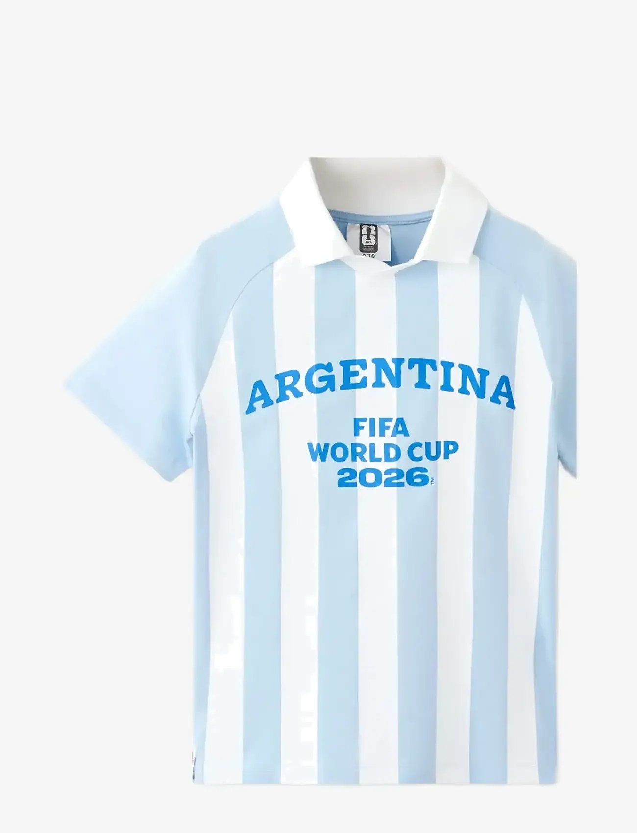 Mango - Argentina Football Shirt - kortærmede poloer - lt-pastel blue - 1