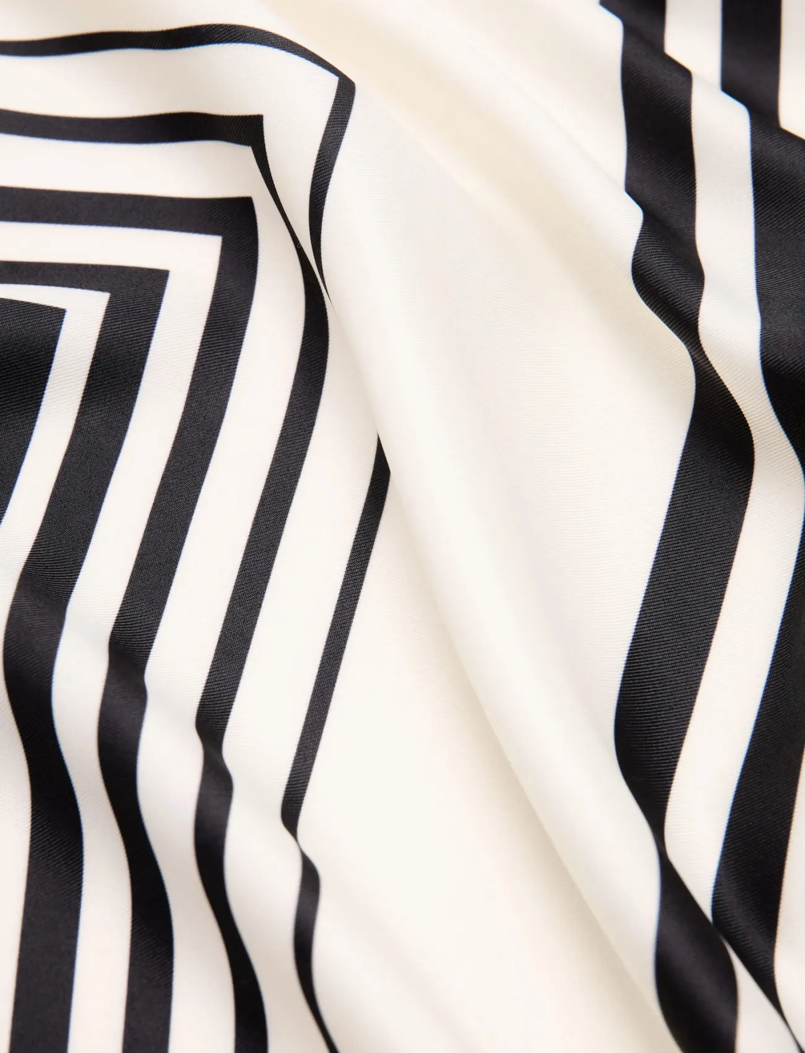 Mango - Geometric printed foulard - light beige - 1