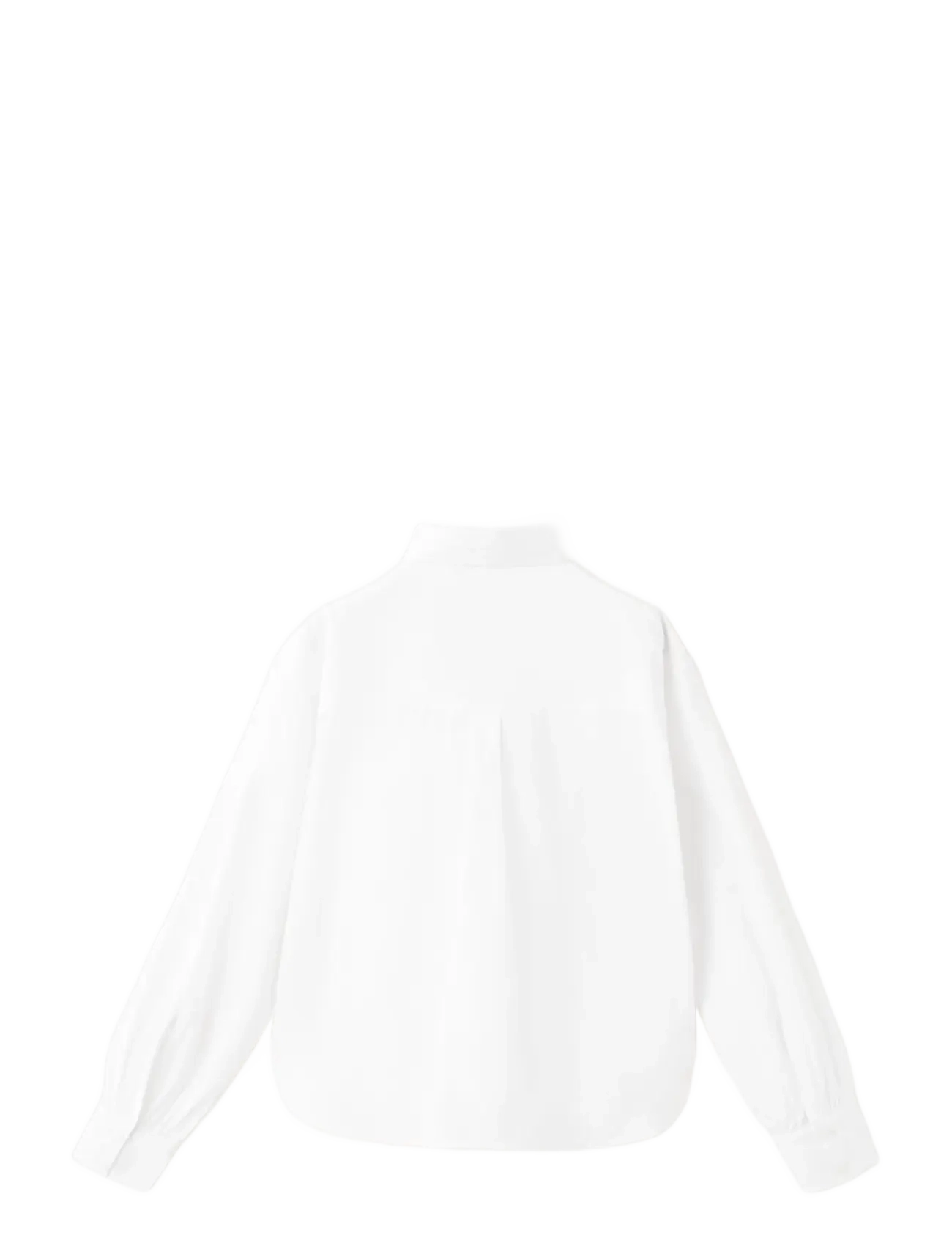 Mango - Cotton shirt with a shirt collar - långärmade skjortor - white - 2