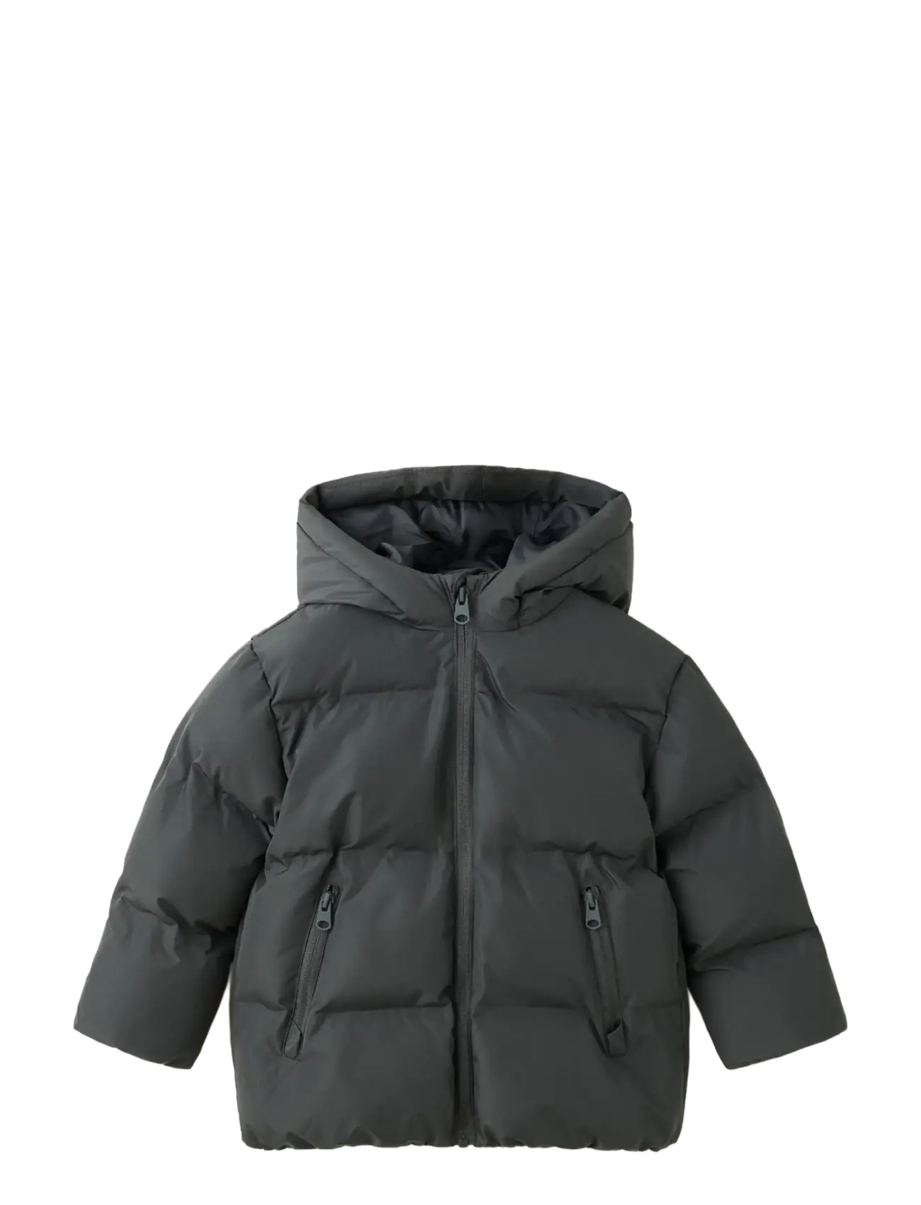 Mango Hood puffer coat - Vinterjackor - CHARCOAL / grey