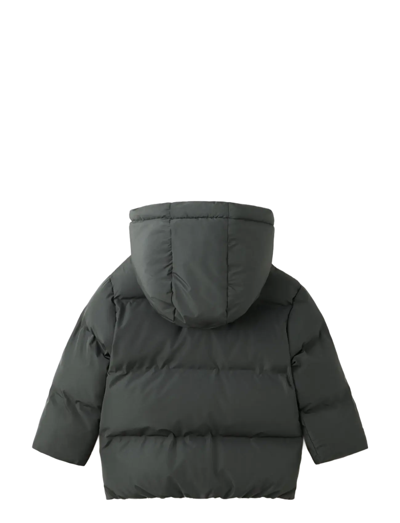 Mango - Hood puffer coat - charcoal - 1
