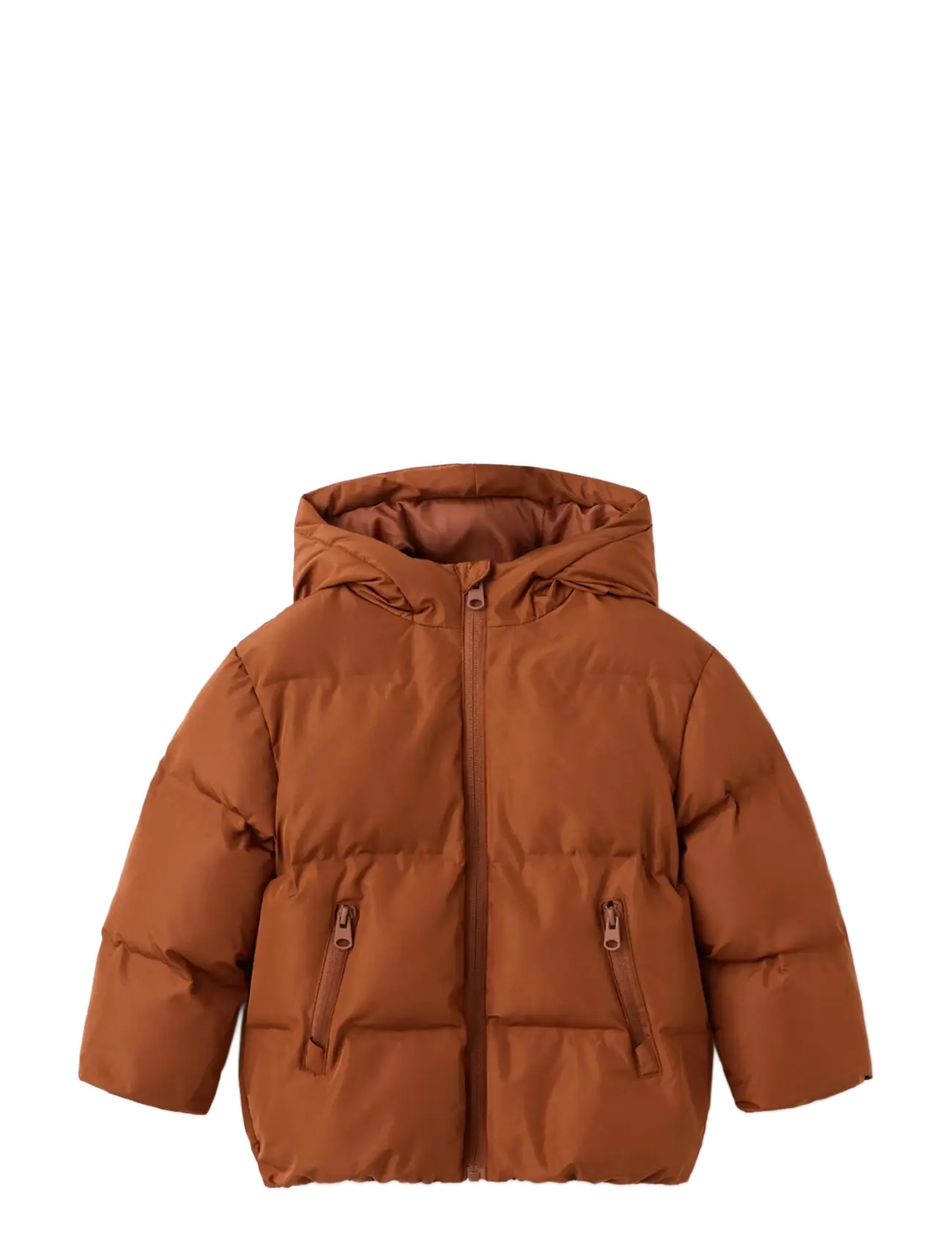 Mango Hood puffer coat - Dunjakker - RUST - COPPER / brown