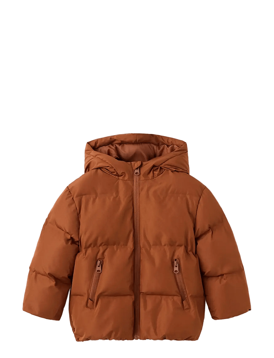 Mango - Hood puffer coat - quiltede jakker - rust - copper - 0
