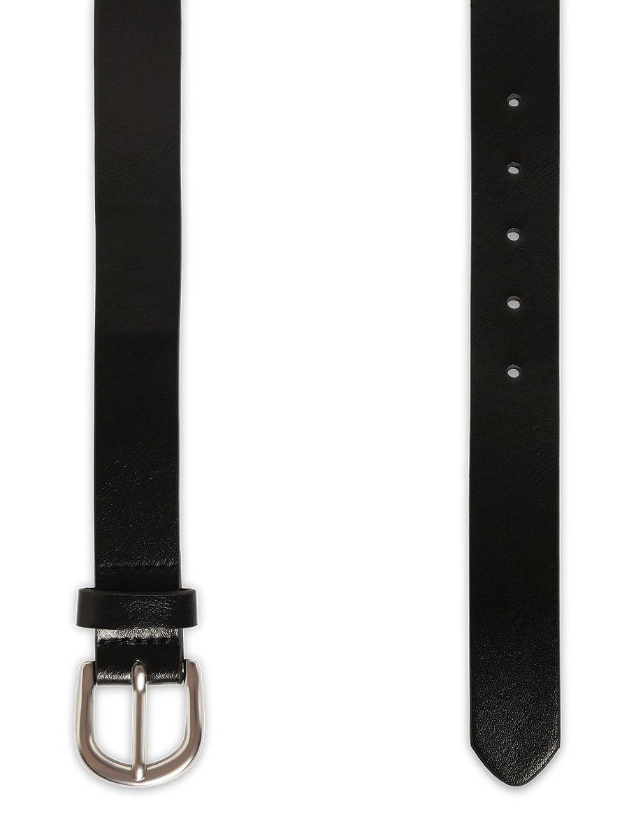Mango - Faux-leather belt - skärp - black - 1
