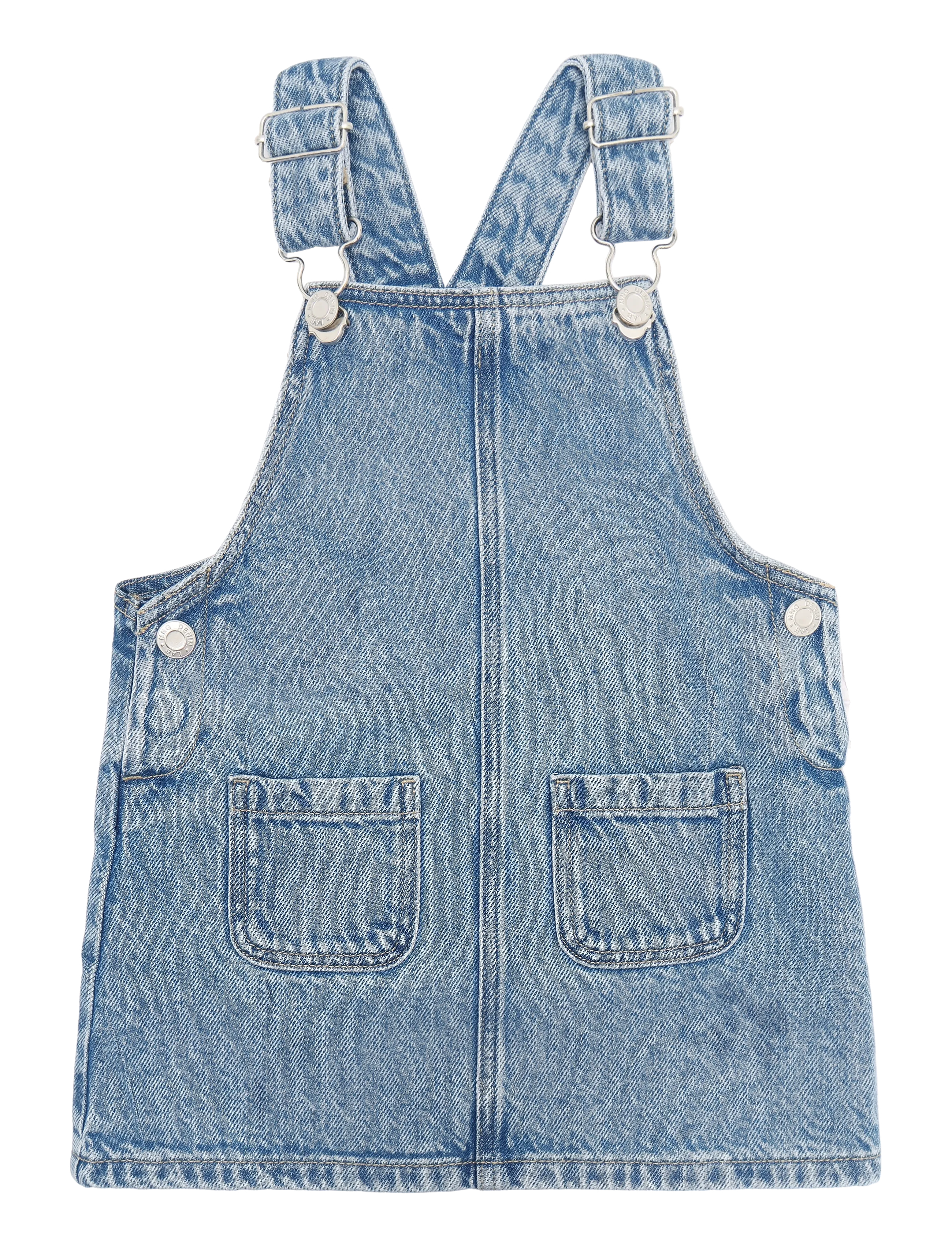 Mango Short denim pinafore - Tøj - OPEN BLUE / blue