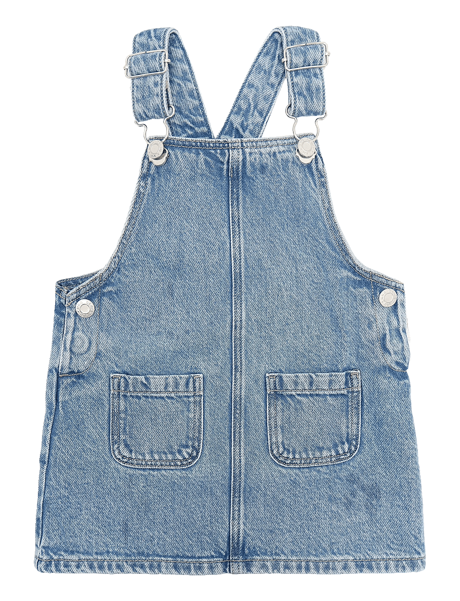 Mango - Short denim pinafore - Ærmeløse babykjoler - open blue - 0