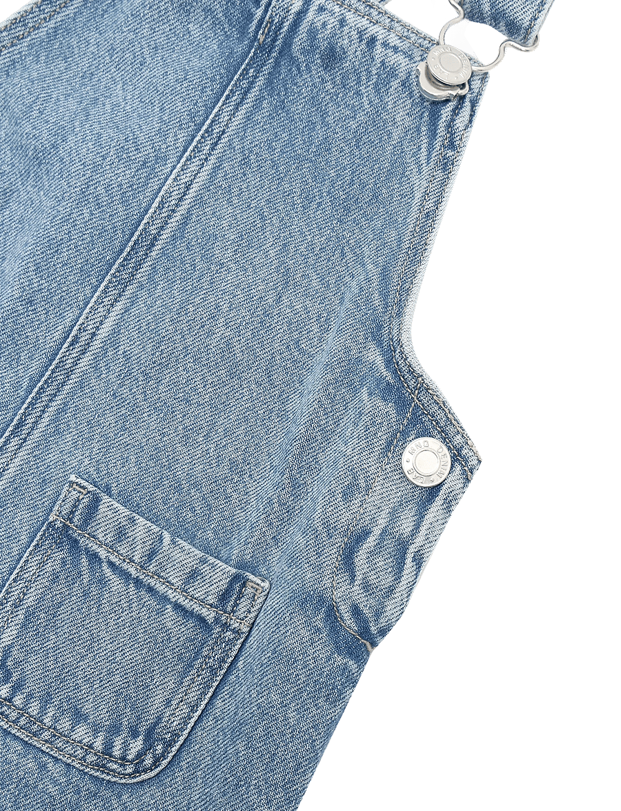 Mango - Short denim pinafore - Ærmeløse babykjoler - open blue - 3