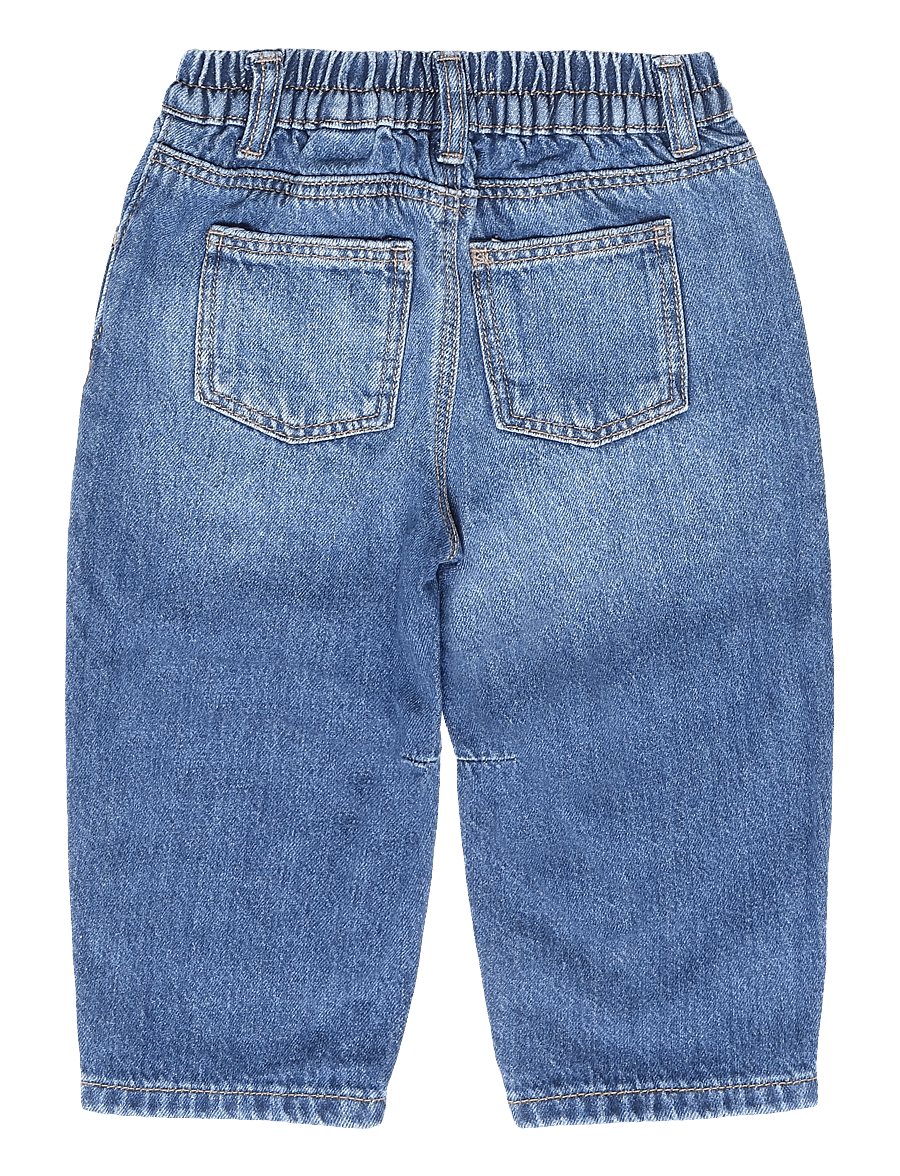 Mango - Mid-rise balloon jeans - loose jeans - open blue - 1