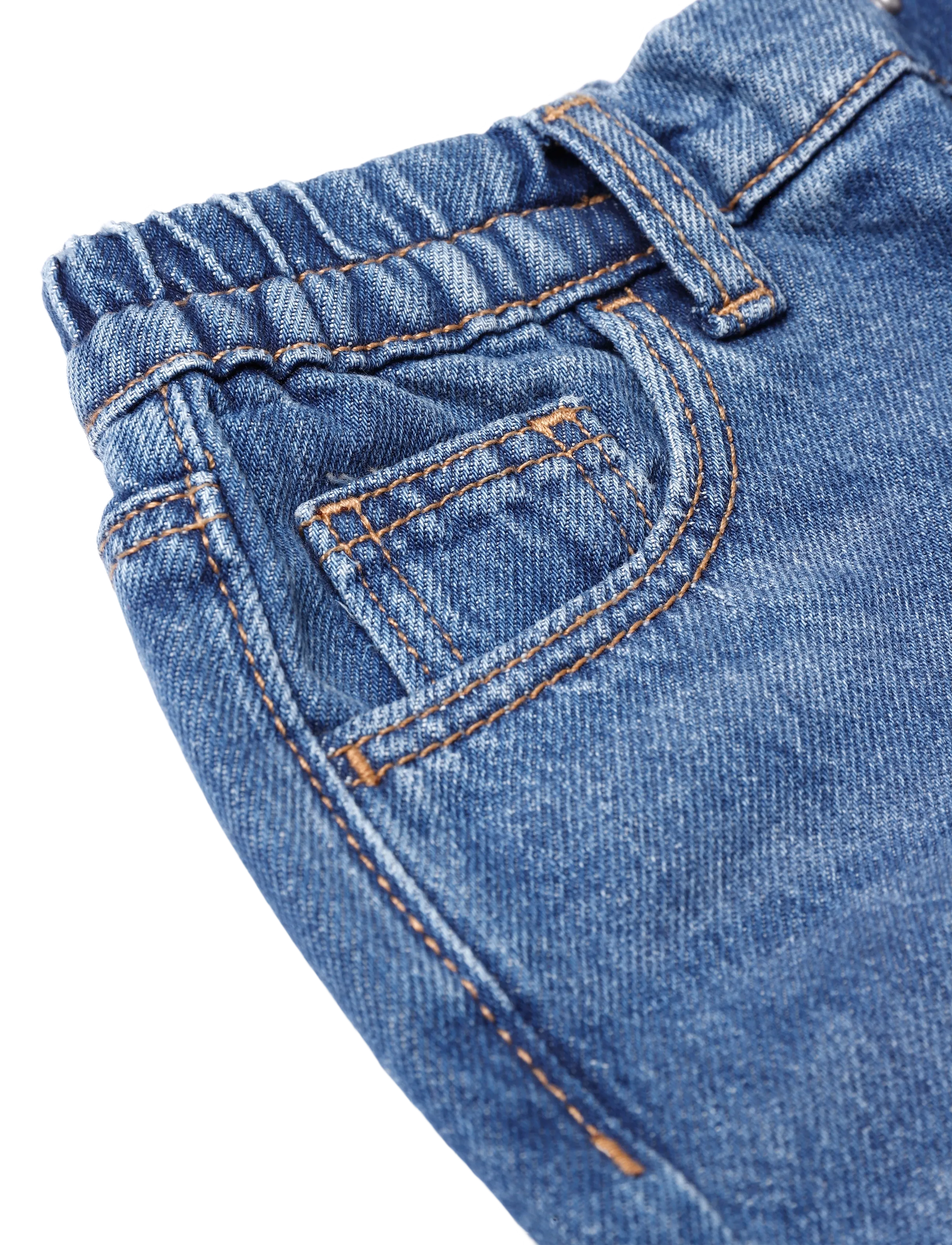 Mango - Mid-rise balloon jeans - loose jeans - open blue - 4