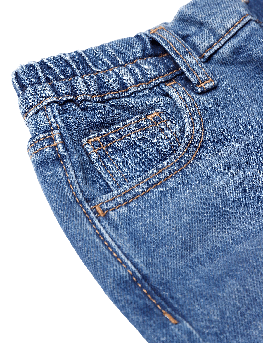 Mango - Mid-rise balloon jeans - loose jeans - open blue - 4