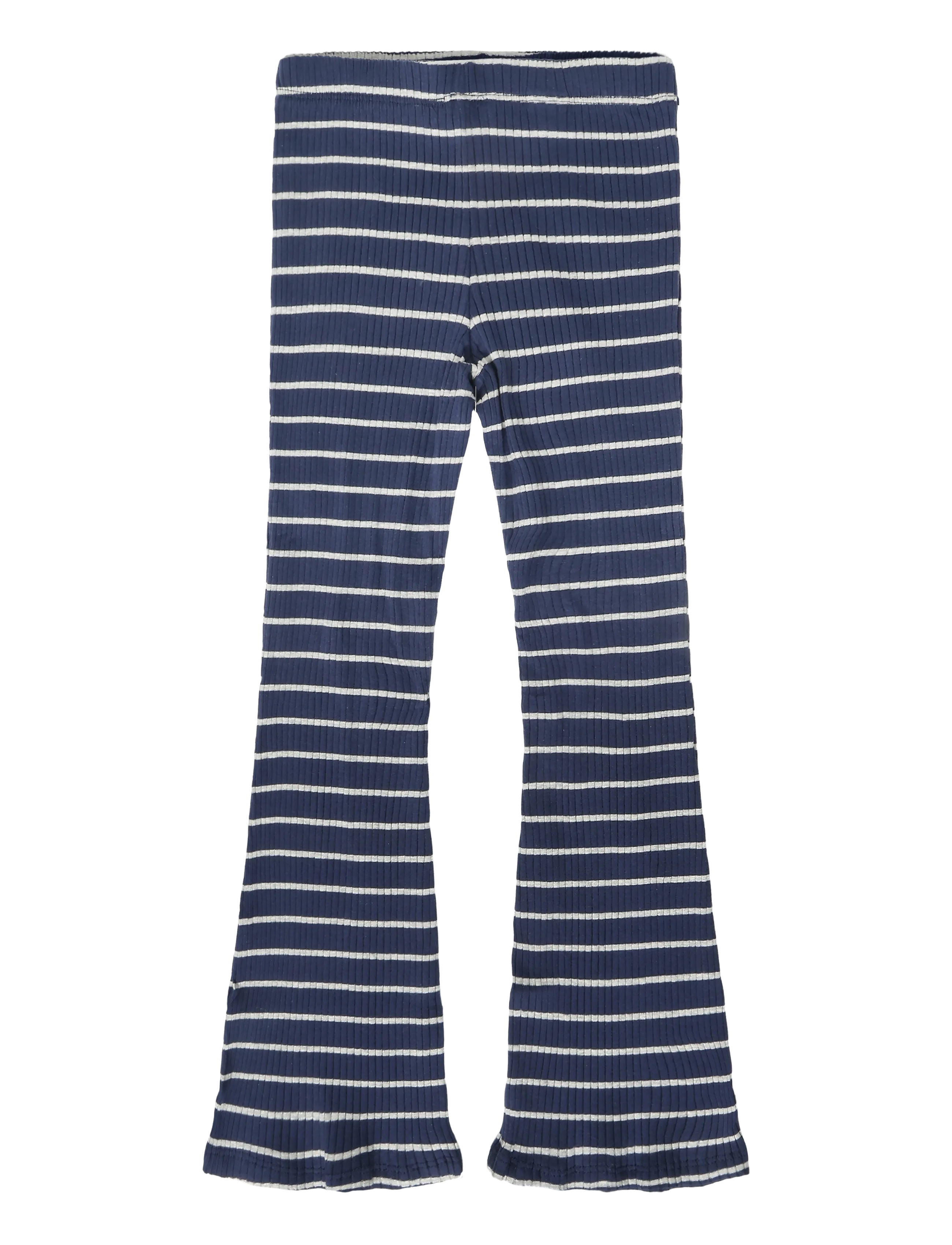 Mango Flared striped leggings - Leggings - NAVY / navy
