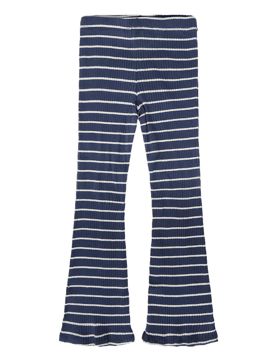 Mango - Flared striped leggings - leggings - navy - 0