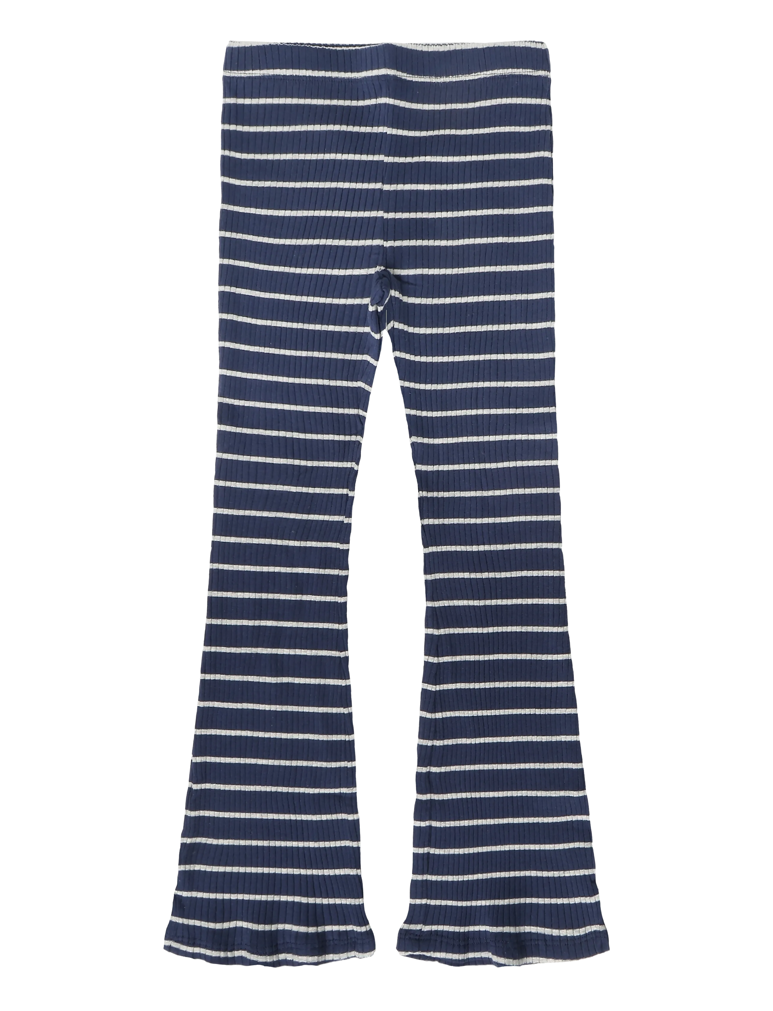 Mango - Flared striped leggings - leggings - navy - 1