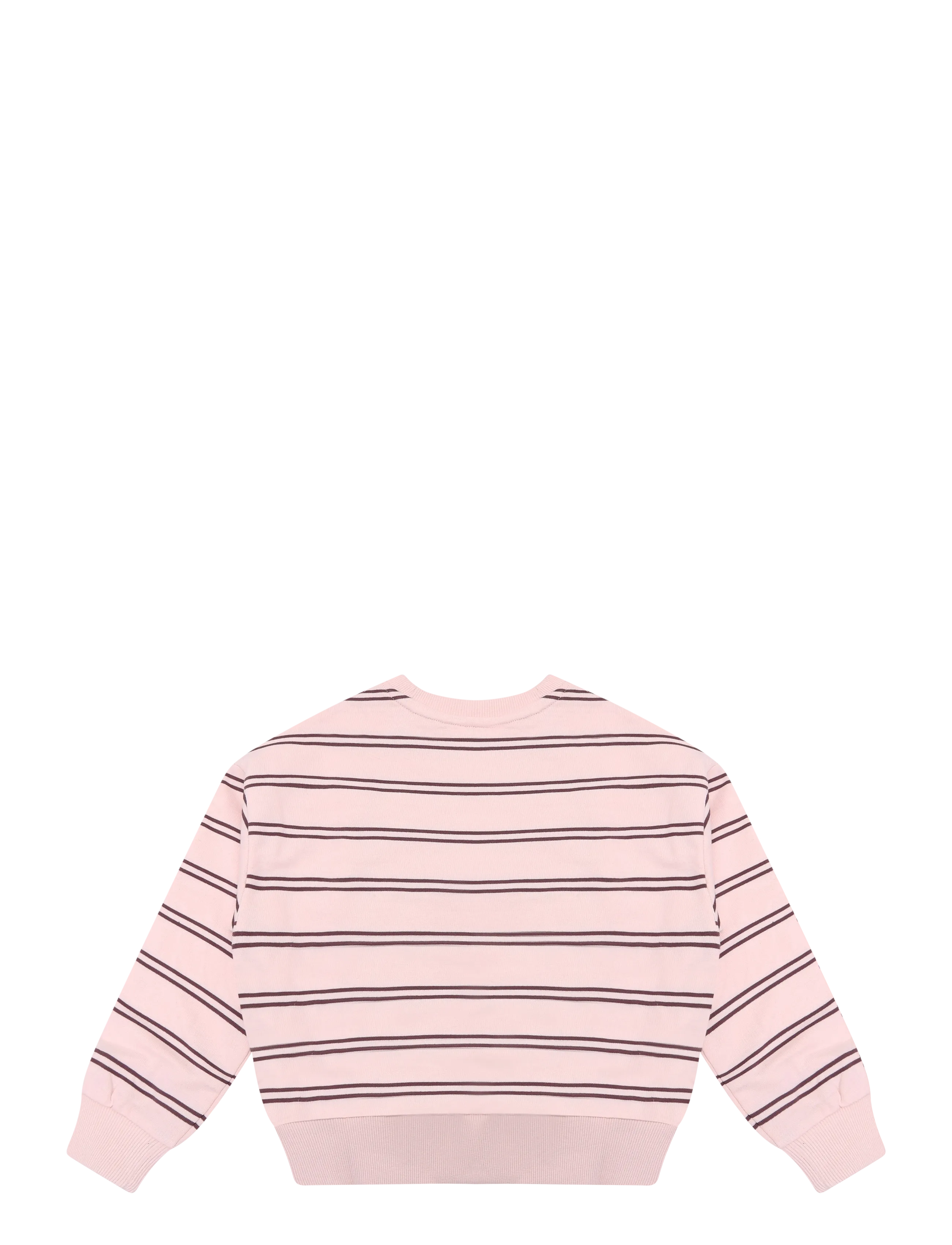Mango - Striped cotton-blend sweatshirt - pink - 1