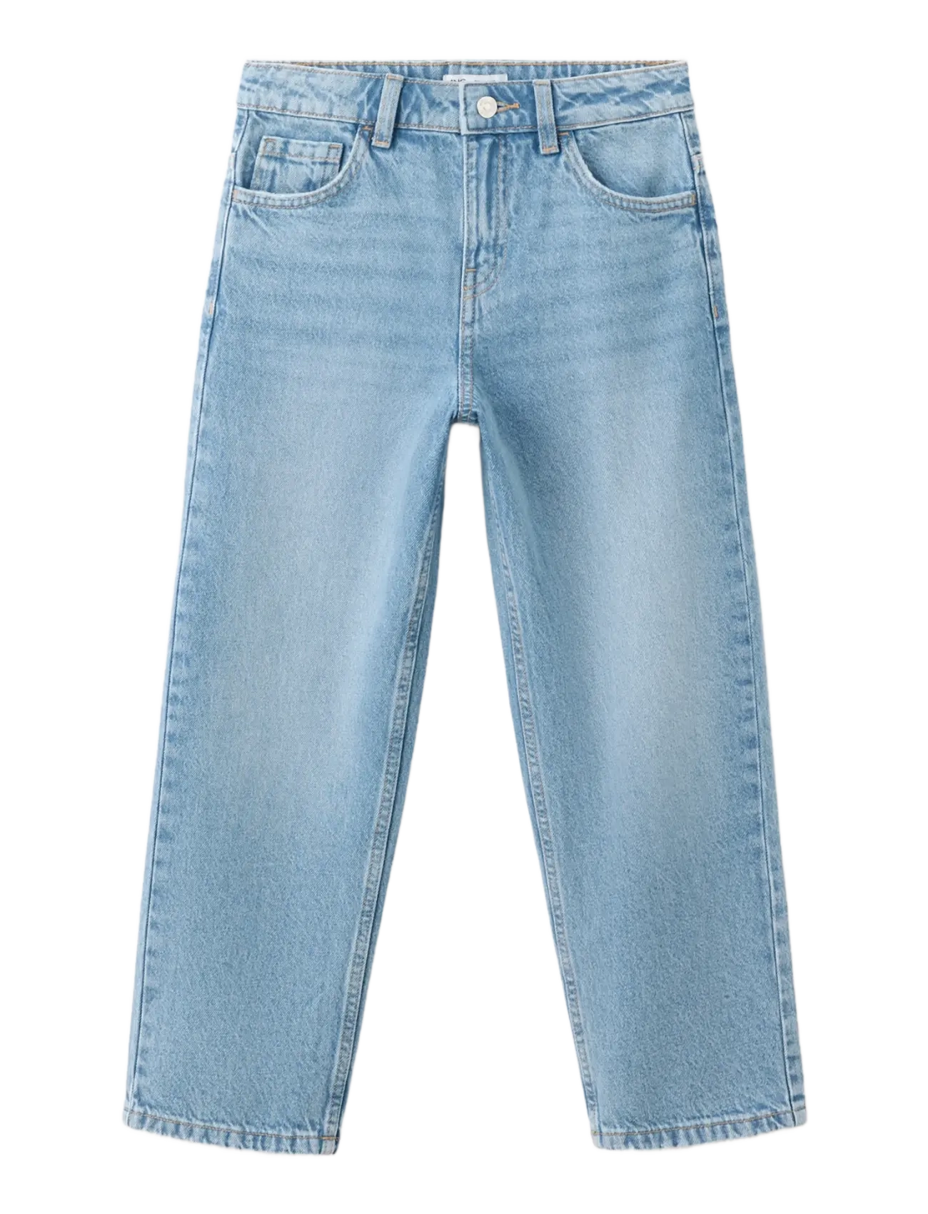 Mango Straight fit cotton jeans - Underdele - OPEN BLUE / blue