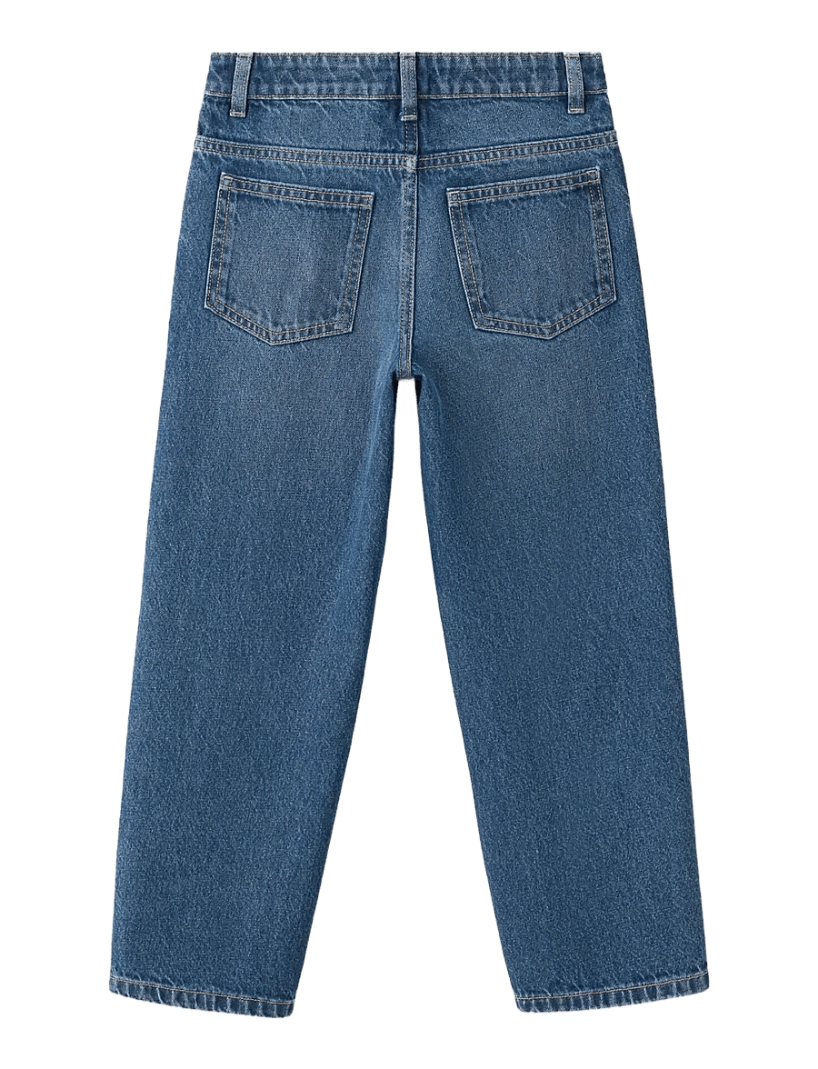 Mango - Straight fit cotton jeans - regular jeans - open blue - 1