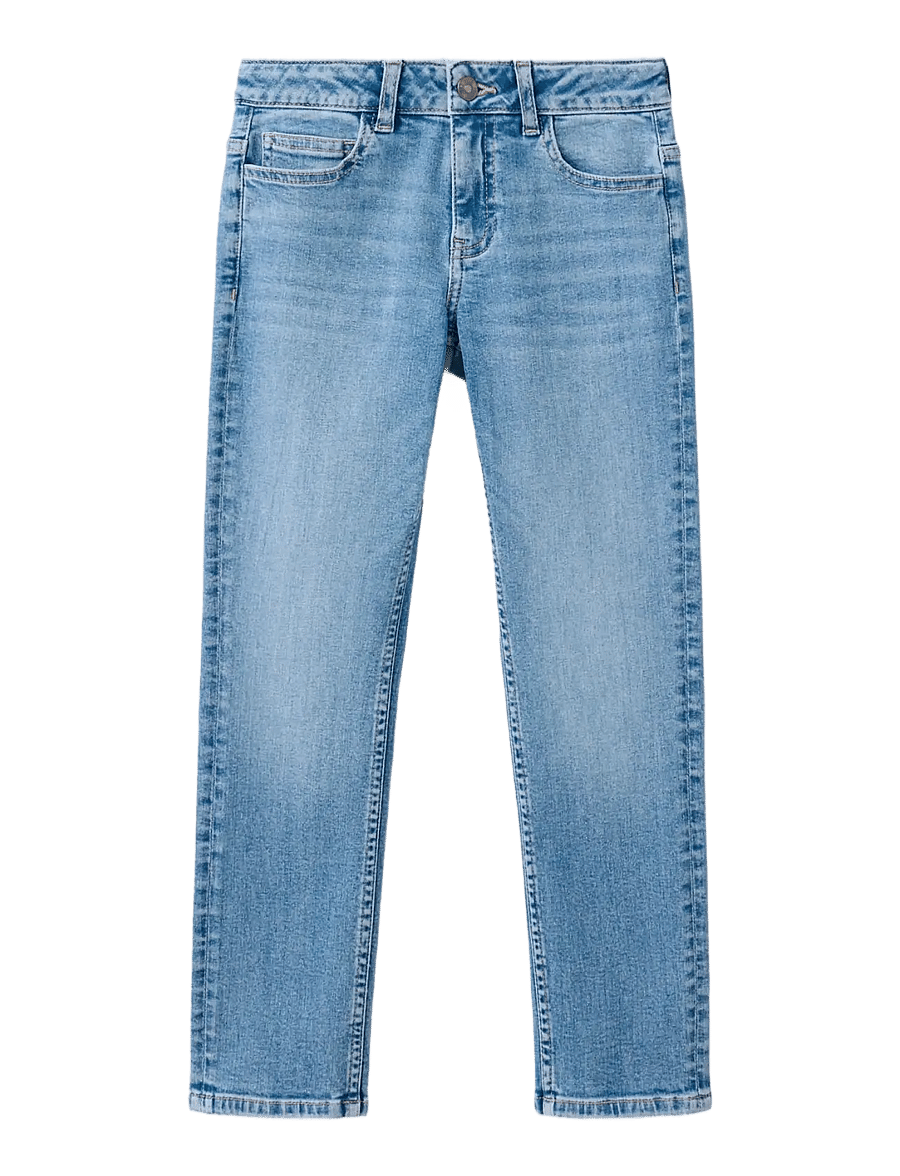 Mango - Slim fit cotton jeans - skinny jeans - open blue - 0