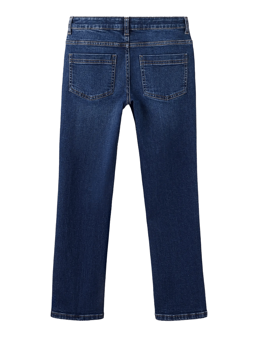 Mango - Slim fit cotton jeans - skinny jeans - open blue - 1