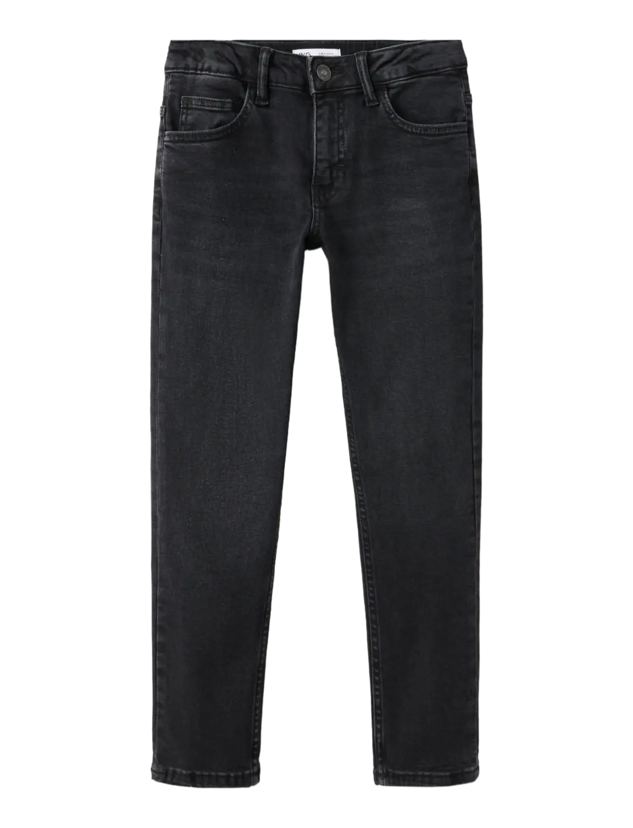 Mango Slim Fit Cotton Jeans, Slim Fit Jeans, Grå, Str: 134