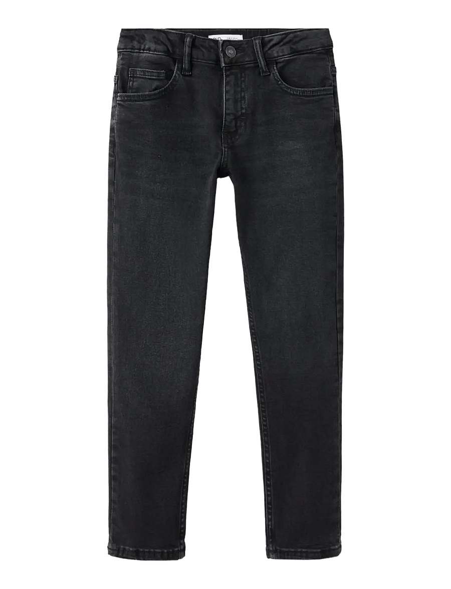 Mango - Slim fit cotton jeans - skinny jeans - open grey - 0