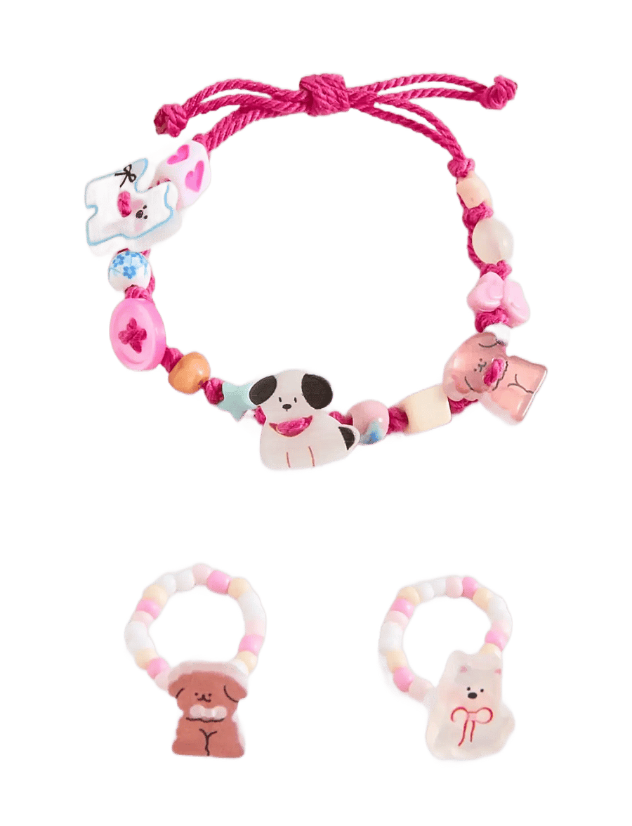 Mango - Pack of 3 bracelet rings - armband - medium red - 0