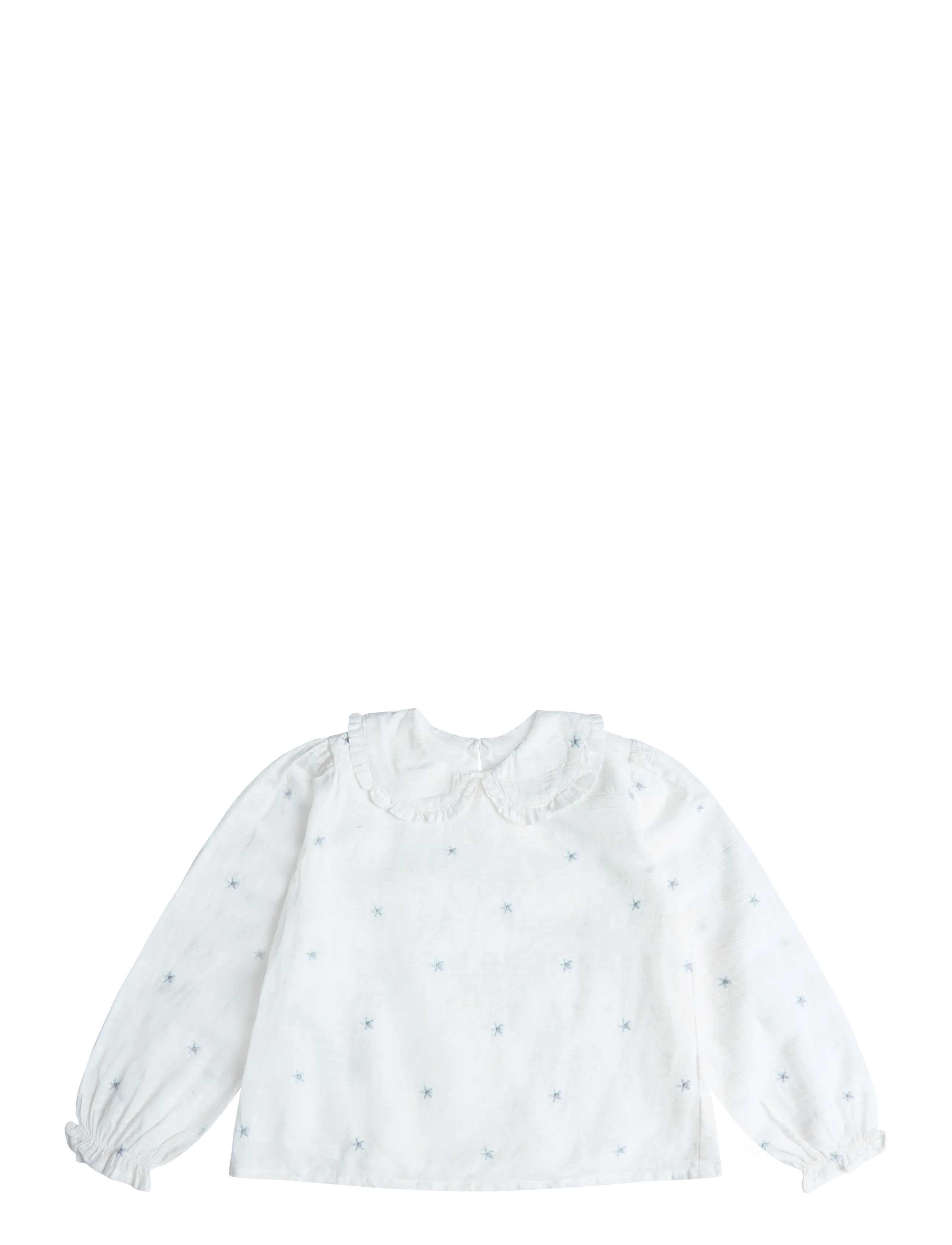 Mango 100% Cotton Blouse With Floral Embroideries, Bestickte Bluse, Weiß, Gr.4-5