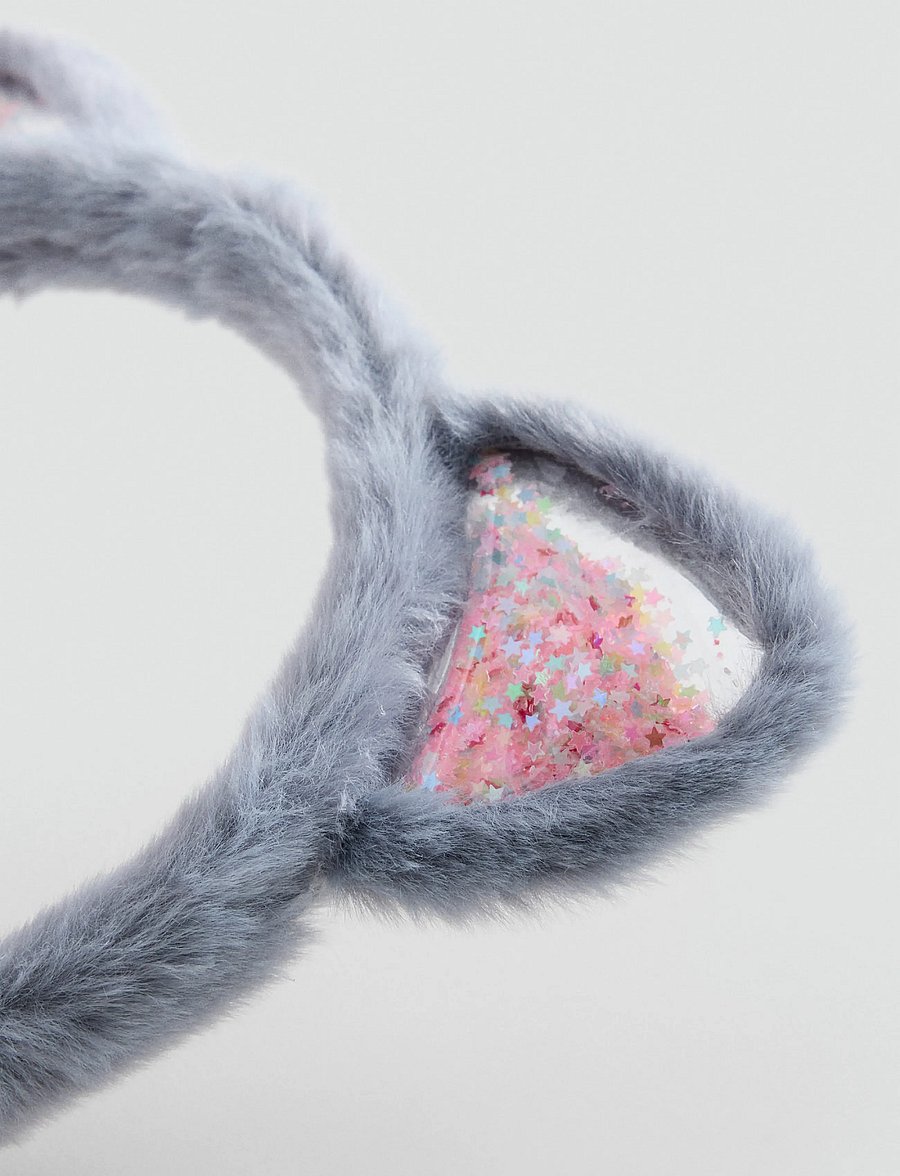 Mango - Kitten ear hairband - hårband - grey - 1