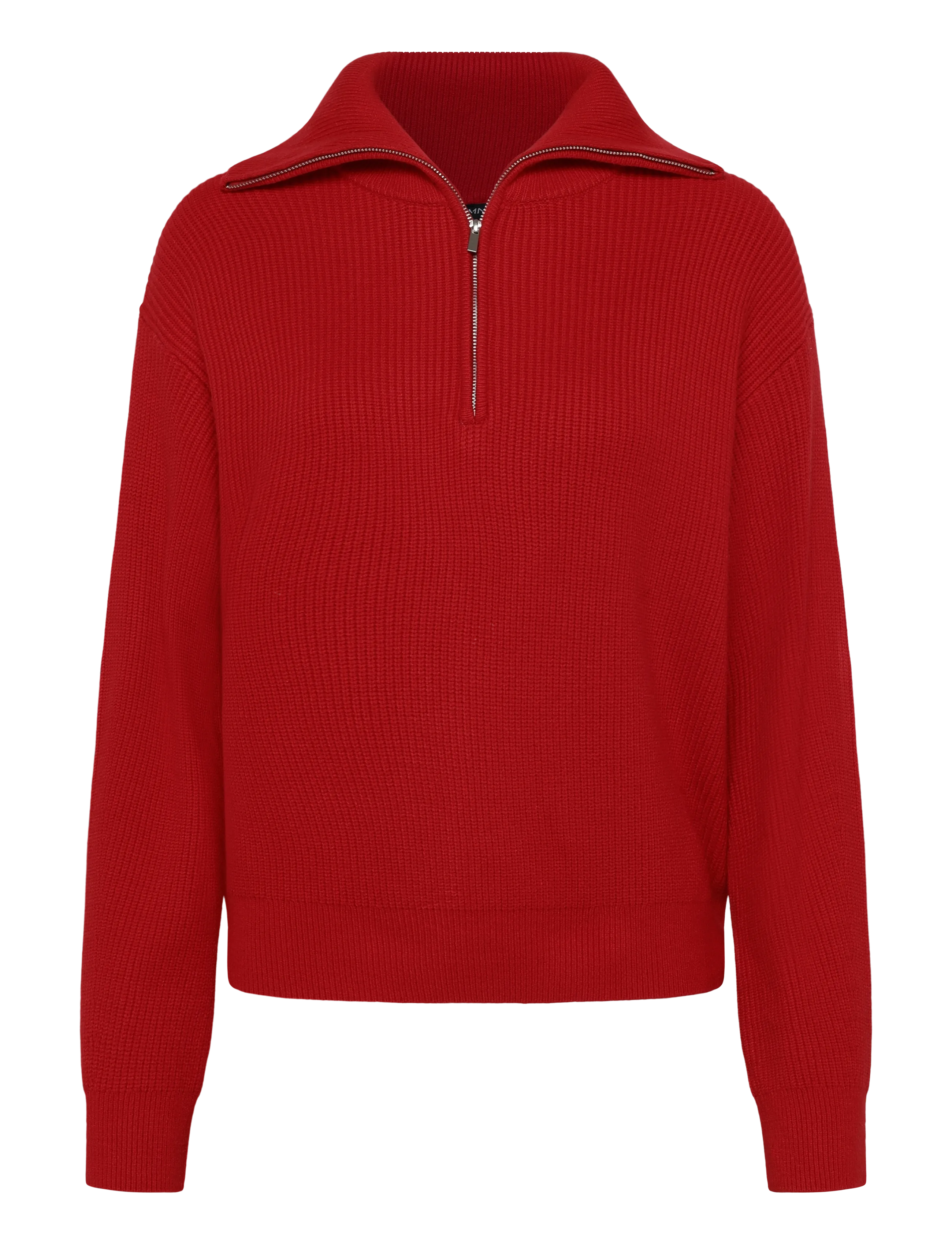 Mango Sweater with contrasting zip collar - Hverdags stil - RED / red