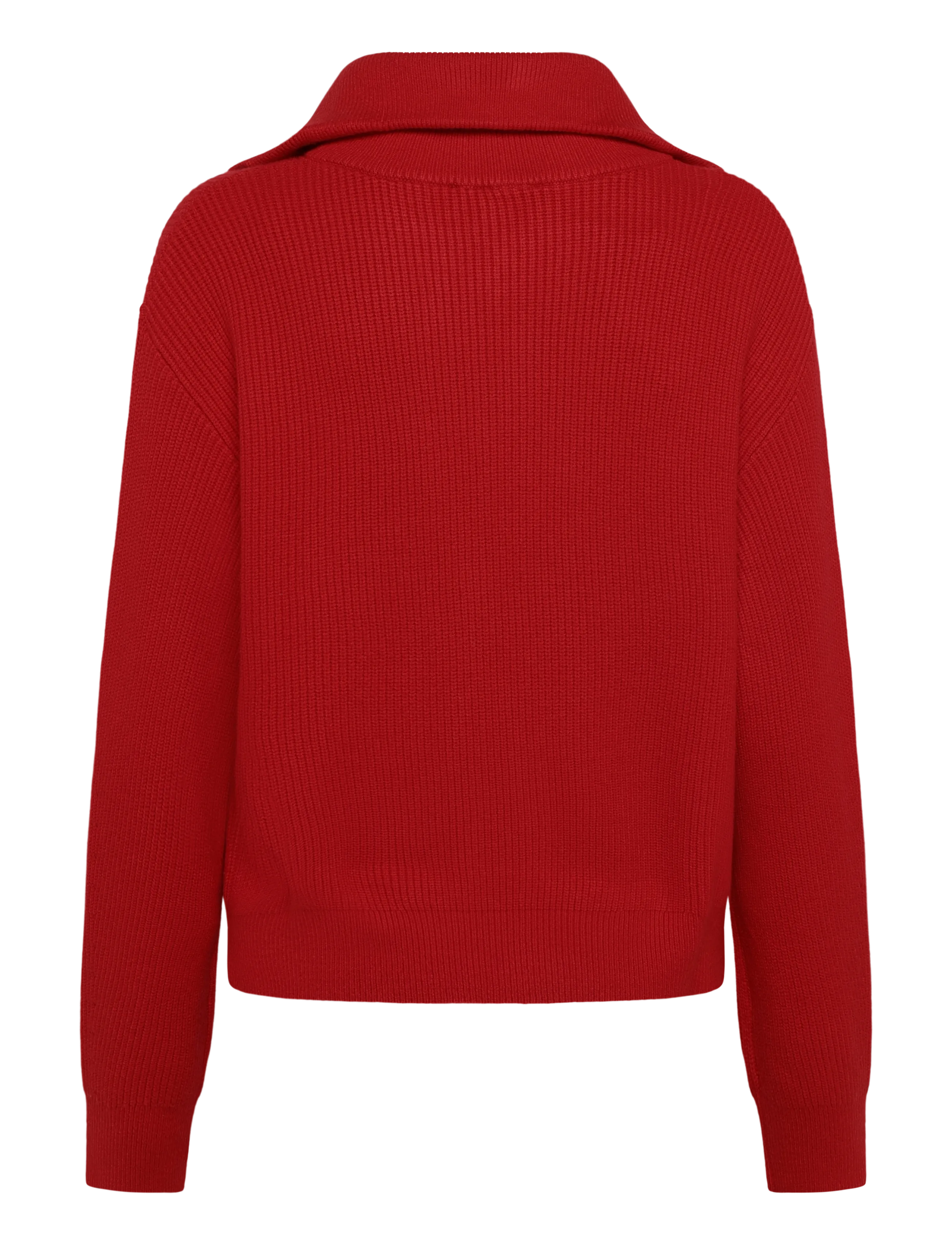 Mango - Sweater with contrasting zip collar - striktrøjer - red - 2