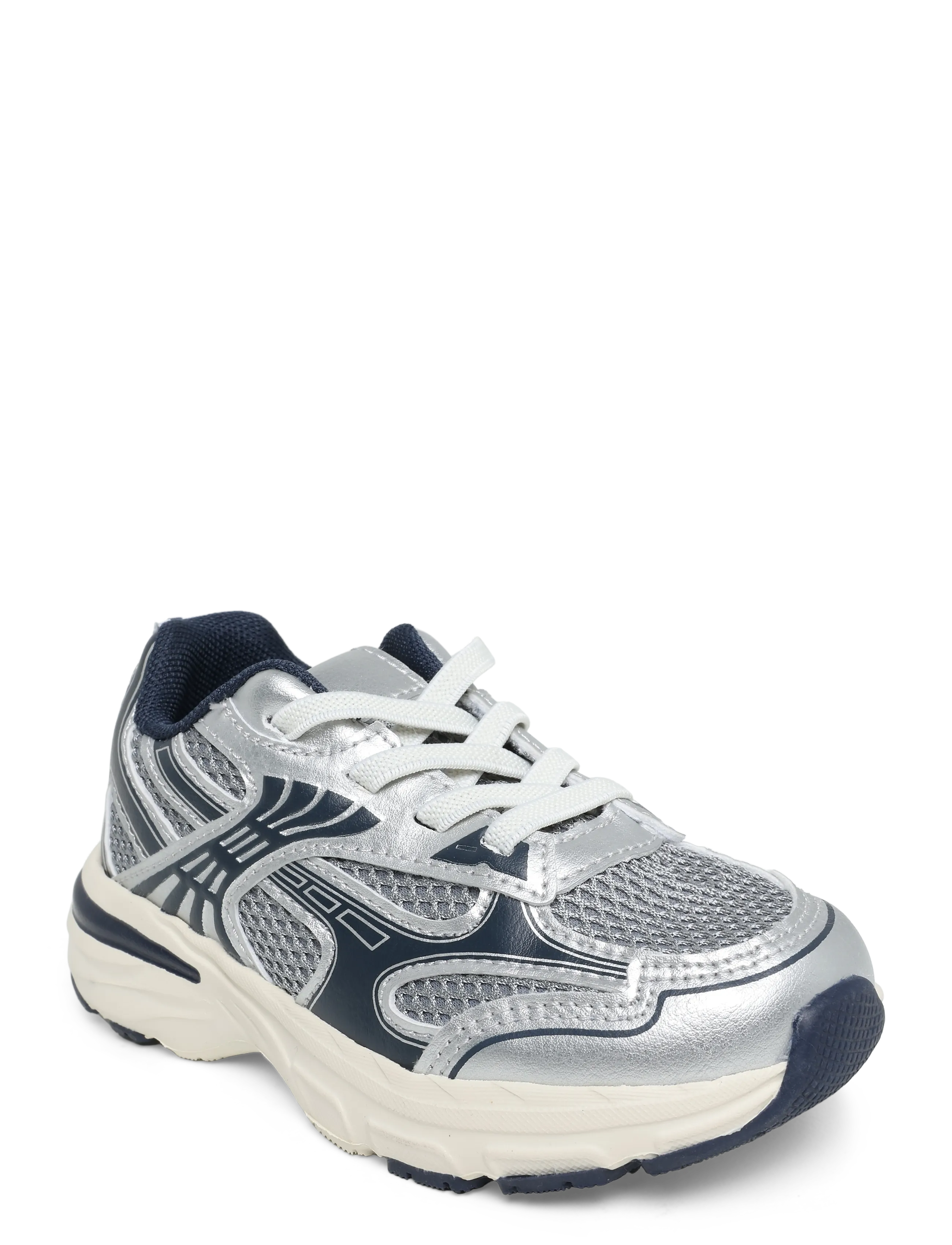 Mango Mixed trainers with elastic lace - Skor - MEDIUM BLUE / navy