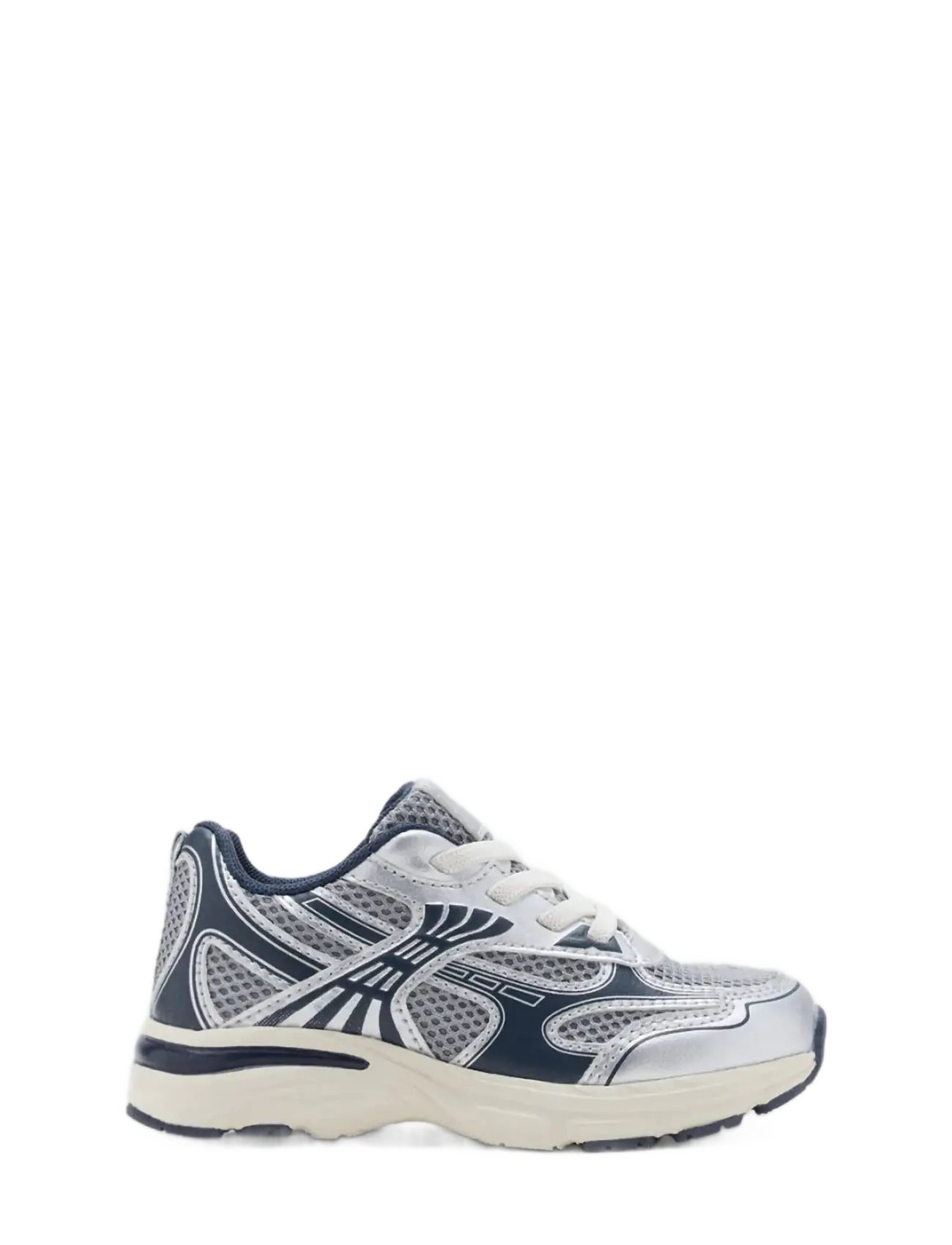 Mango Mixed trainers with elastic lace - Træningssko - MEDIUM BLUE / navy