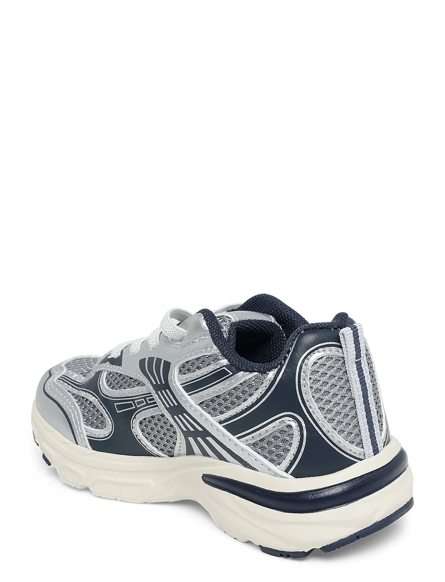 Mango - Mixed trainers with elastic lace - löparskor - medium blue - 1