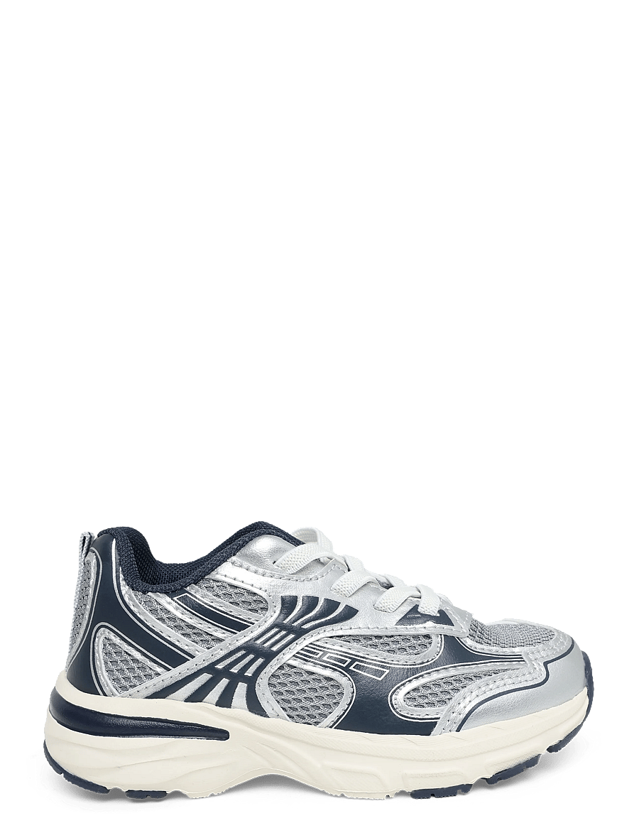 Mango - Mixed trainers with elastic lace - löparskor - medium blue - 2