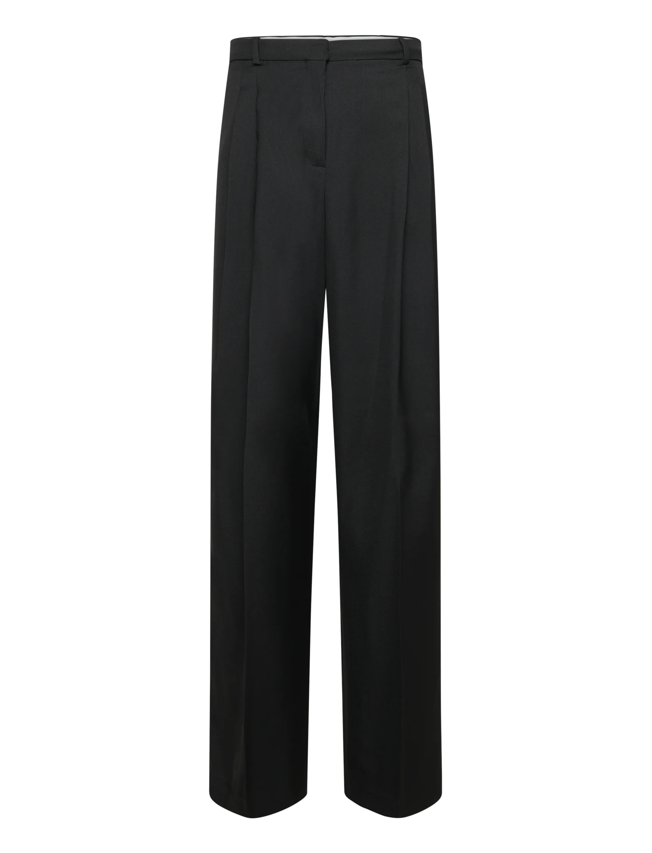 Mango - Straight-fit pleated trousers - habitbukser - black - 1