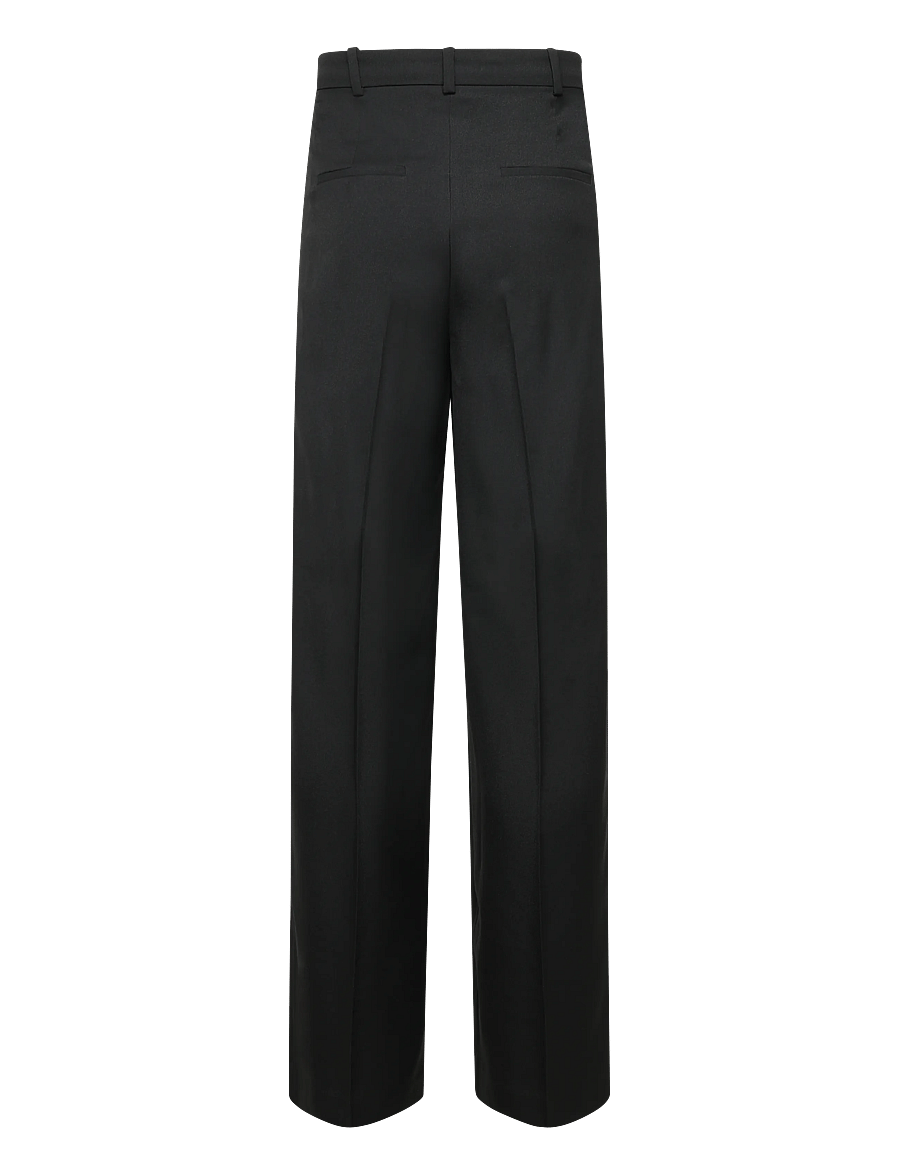 Mango - Straight-fit pleated trousers - habitbukser - black - 2