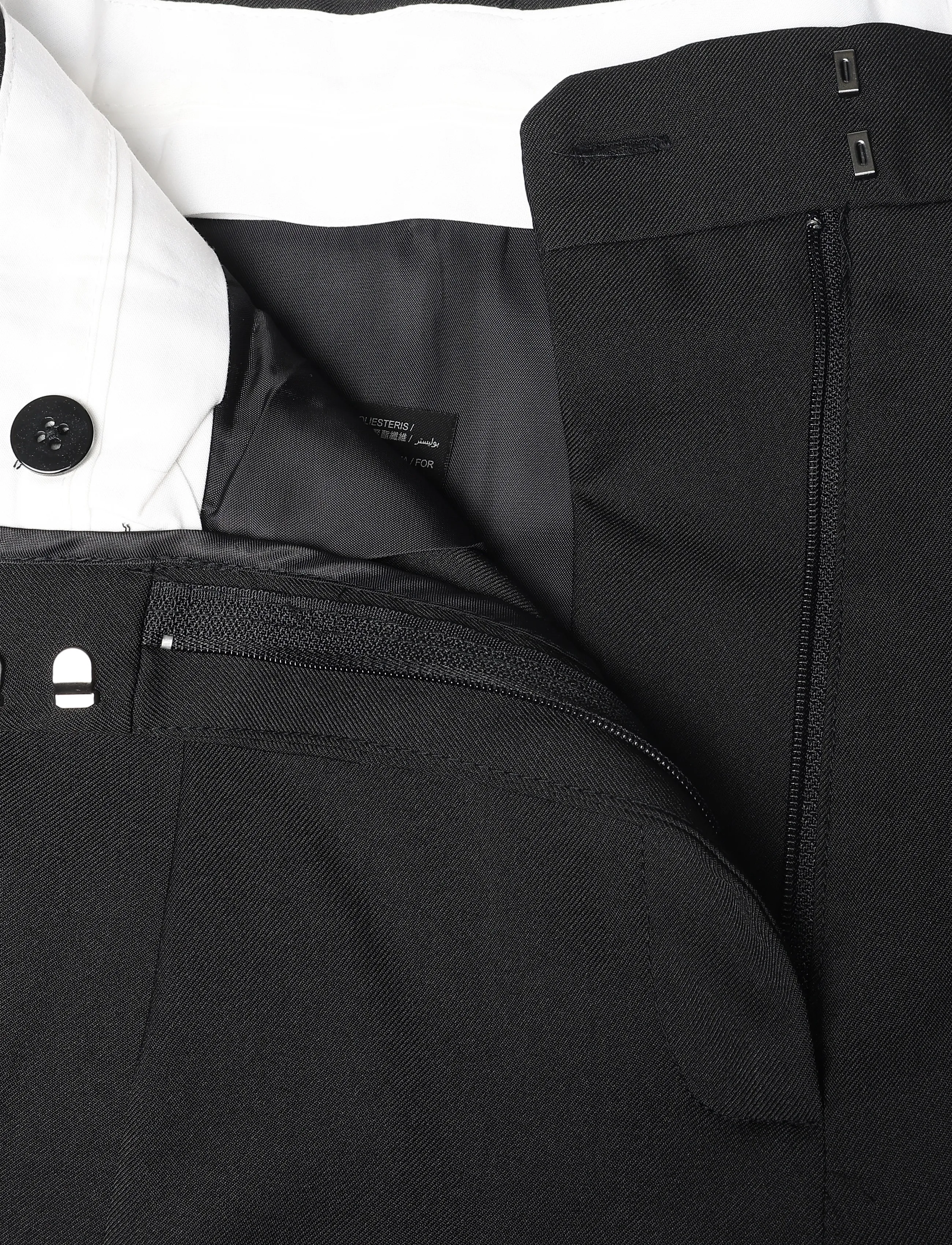 Mango - Straight-fit pleated trousers - habitbukser - black - 5