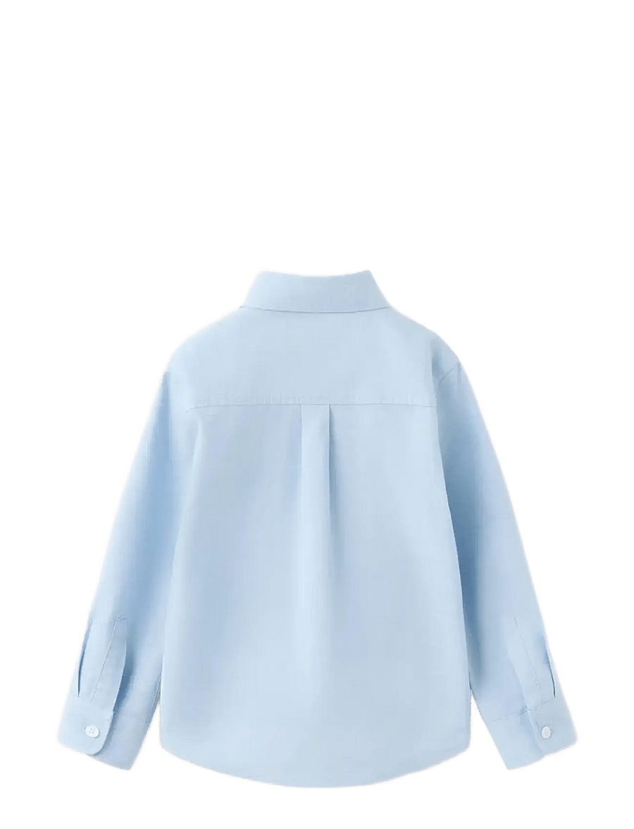 Mango - Oxford cotton shirt - langærmede skjorter - lt-pastel blue - 1