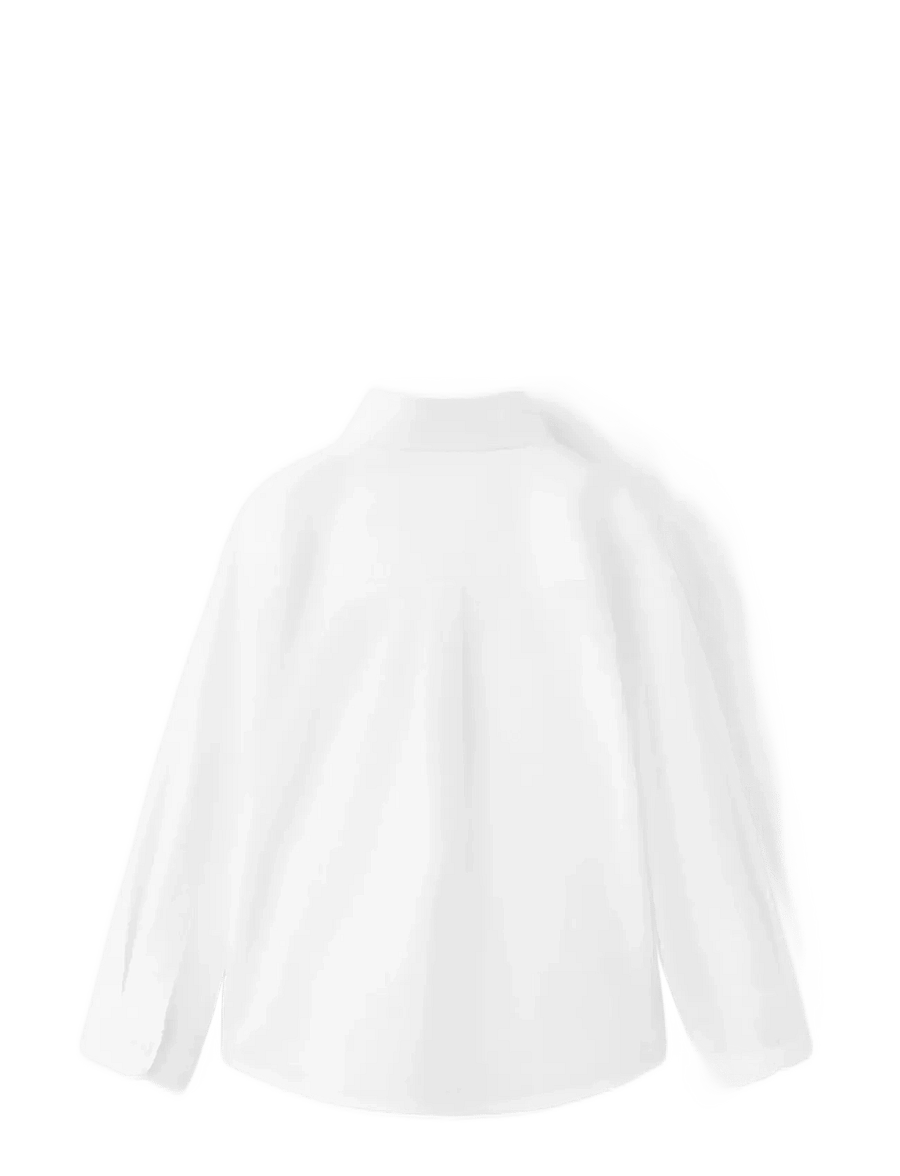 Mango - Oxford cotton shirt - langærmede skjorter - white - 1