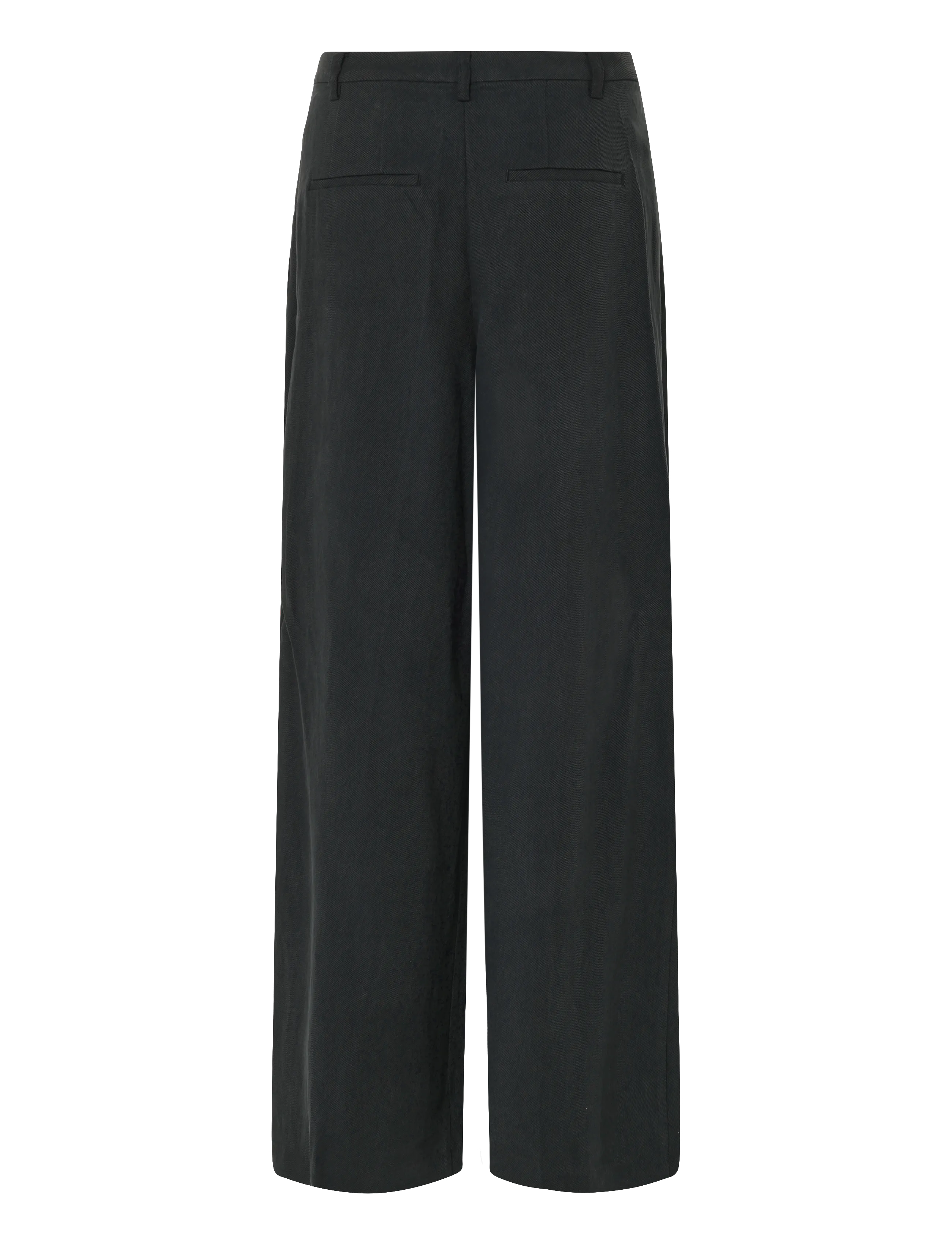 Mango - Wide leg pleated trousers - bukser med brede ben - black - 2