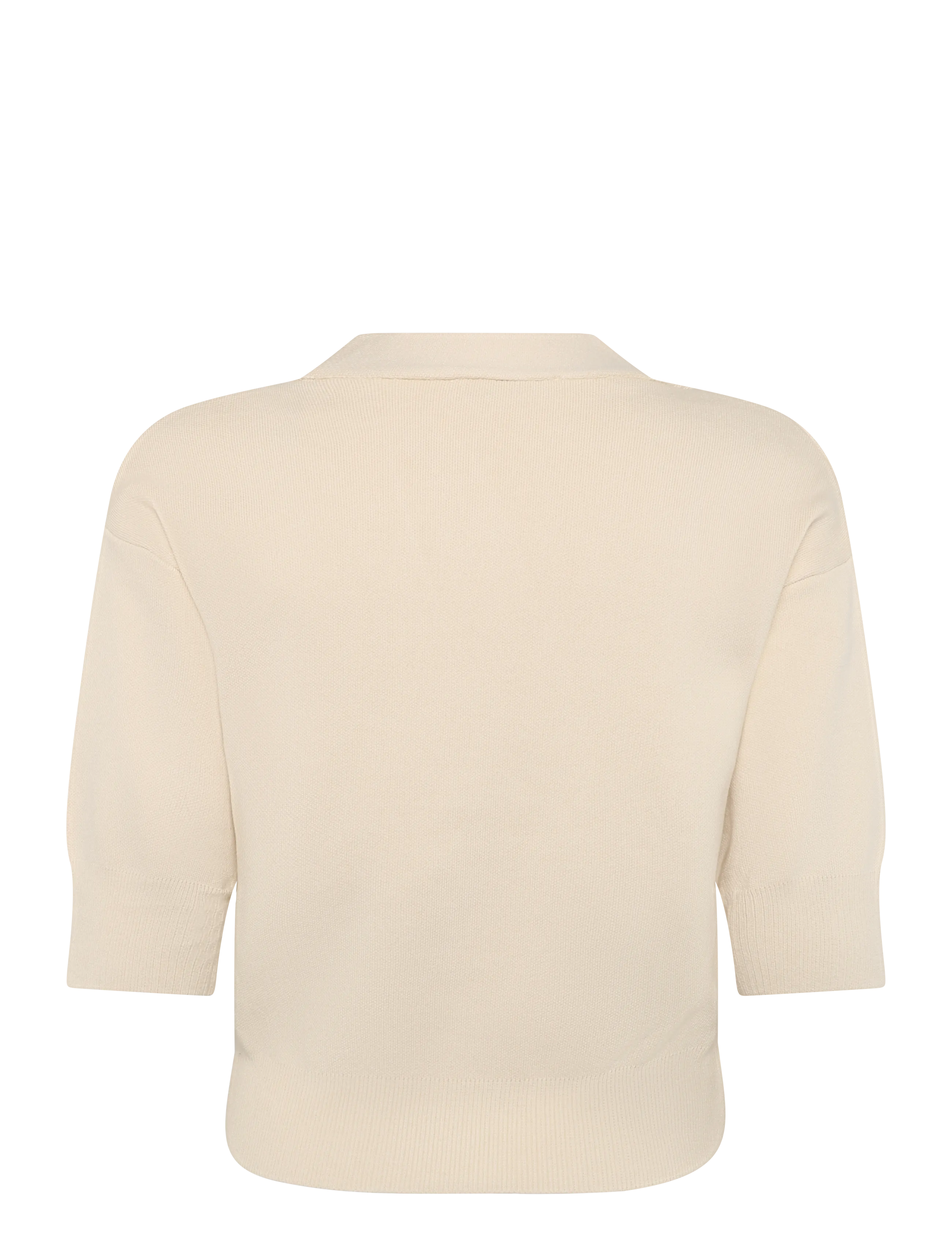 Mango - Knitted cardigan with jewel button - cardigans - light beige - 2
