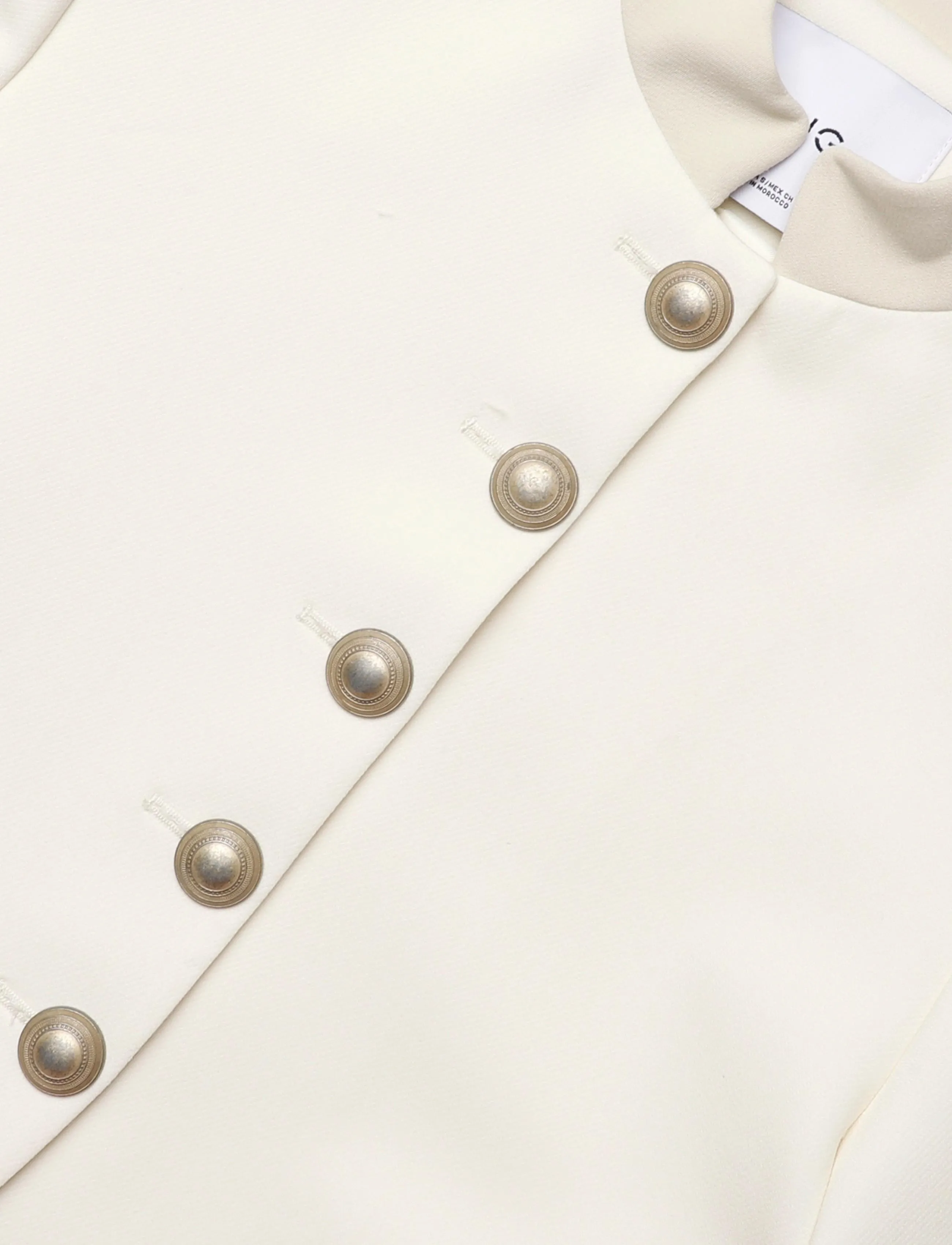Mango - Jacket with jewel-button strip collar - enkelknäppta kavajer - natural white - 4