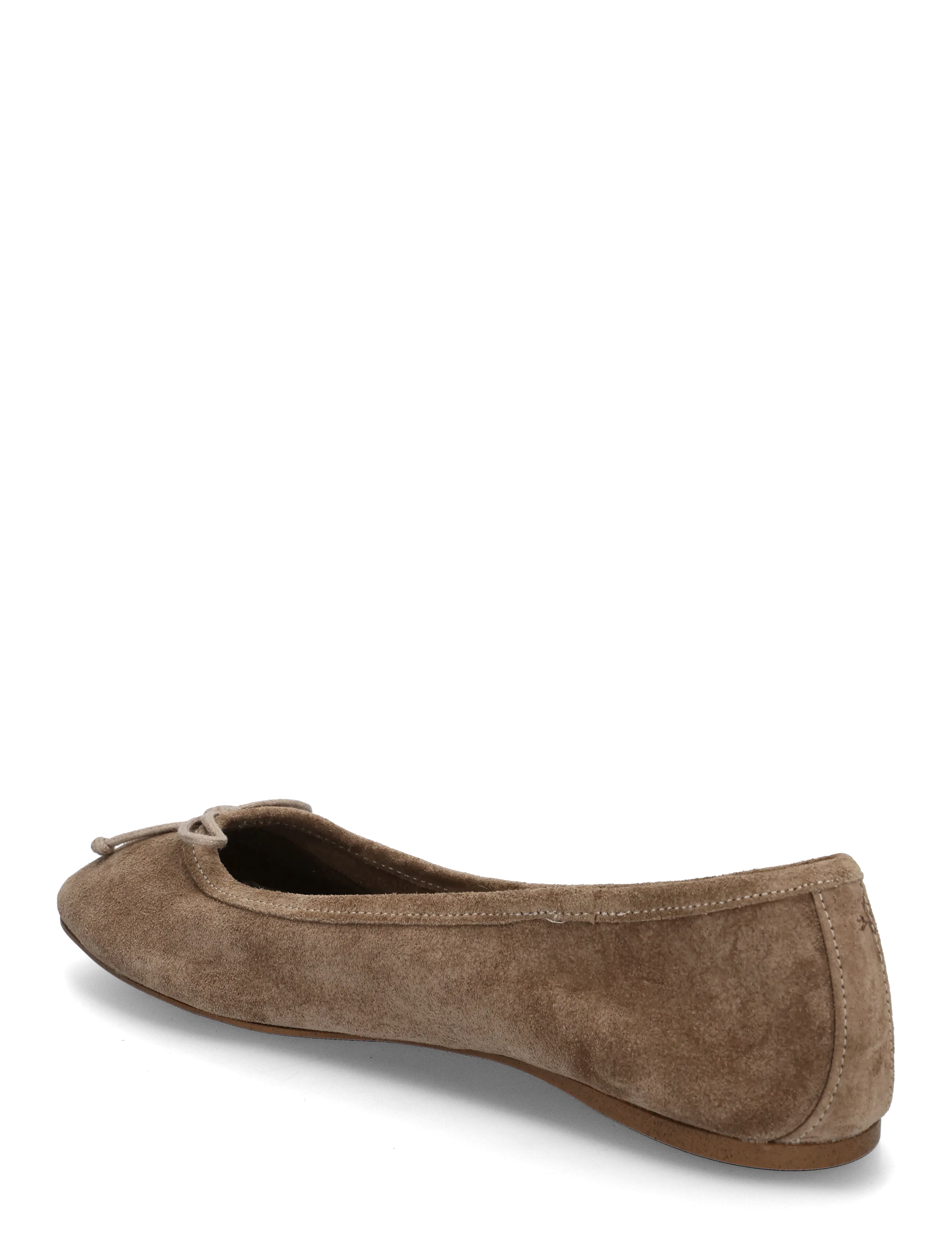 Mango - Leather ballet flats with bow - besondere anlässe - lt pastel brown - 1