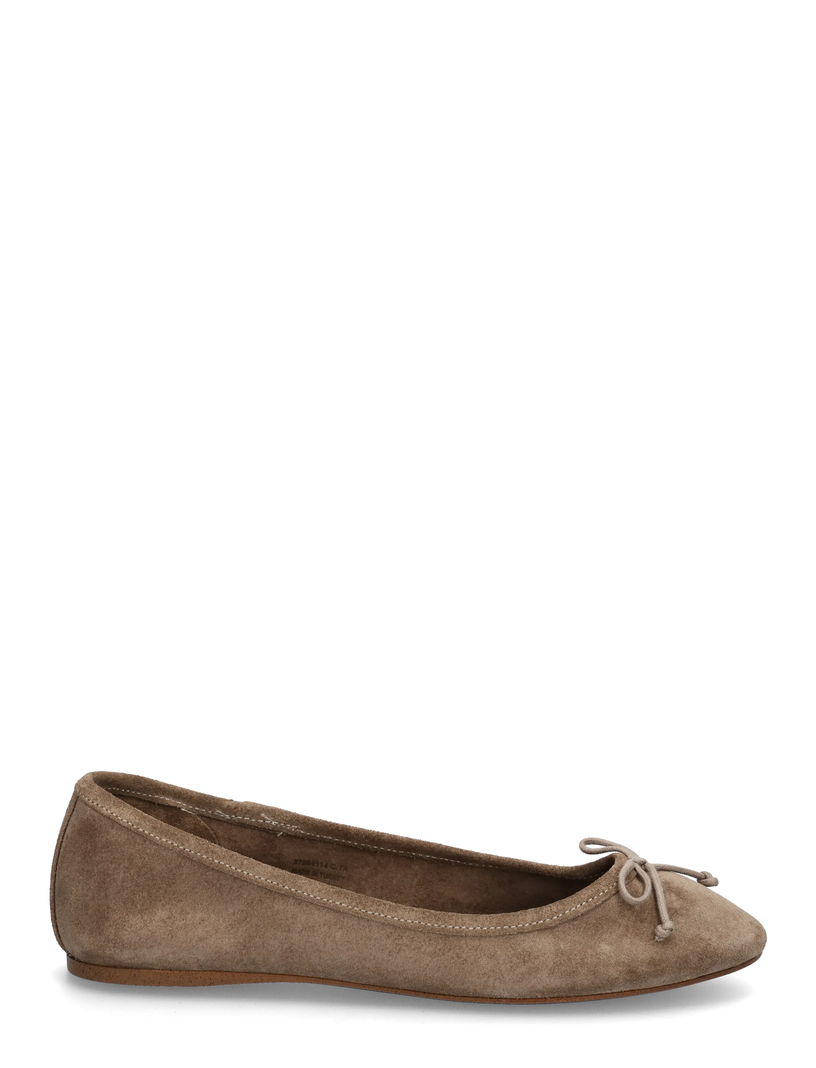 Mango - Leather ballet flats with bow - besondere anlässe - lt pastel brown - 2