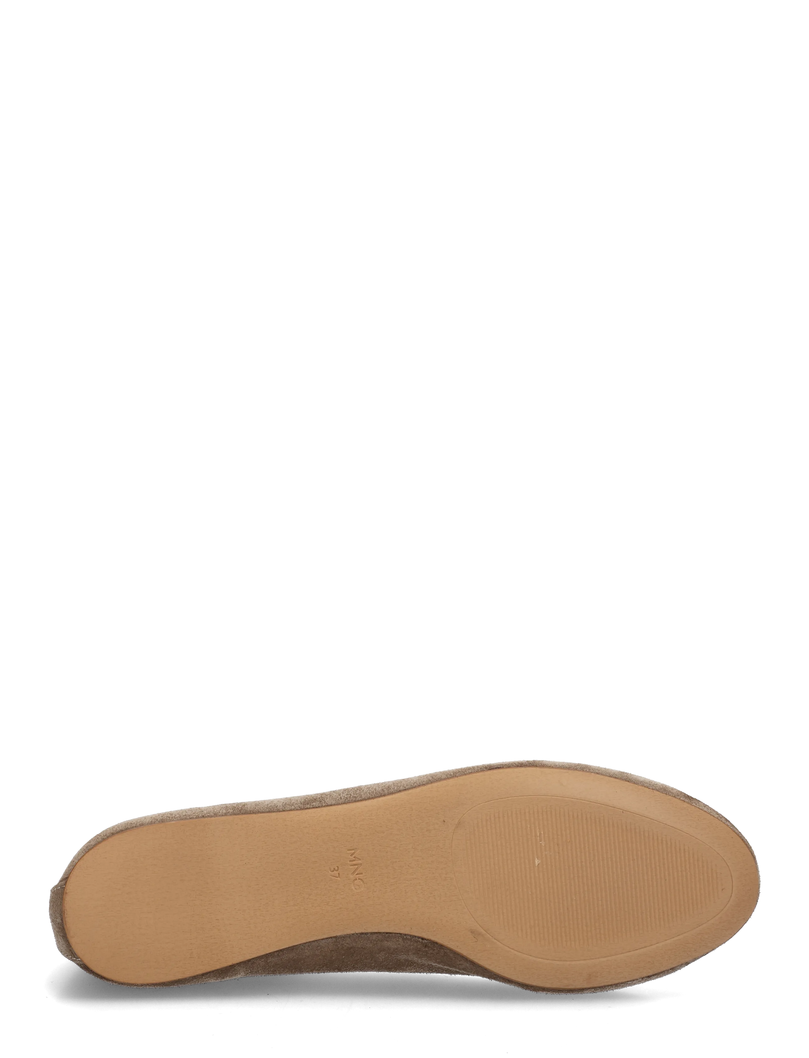 Mango - Leather ballet flats with bow - besondere anlässe - lt pastel brown - 4