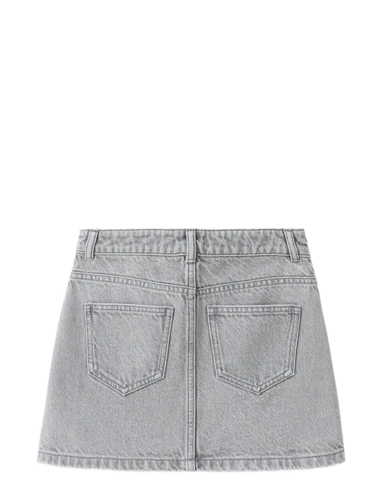 Mango - Studded denim skirt - korte nederdele - open grey - 1