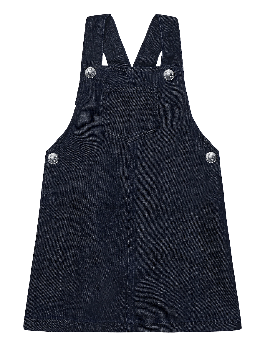 Mango - Pocket denim pinafore dress - Ärmlösa babyklänningar - open blue - 0