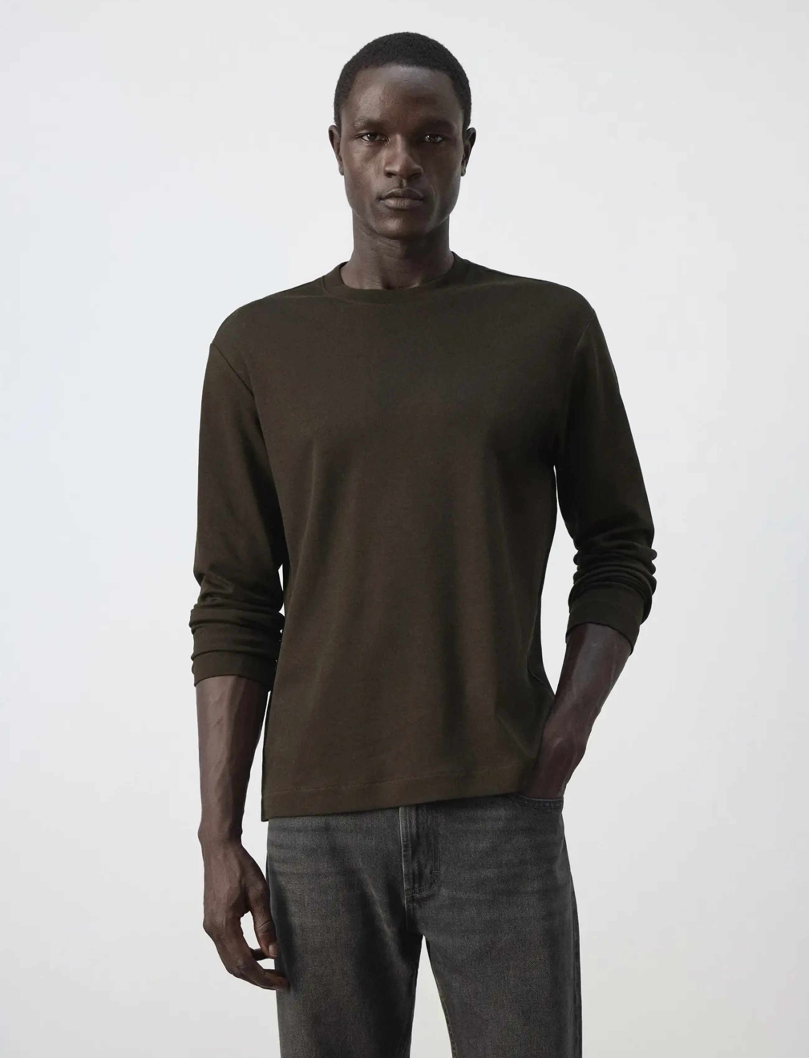 Mango 100% cotton T-shirt regular fit - Mango - BROWN / brown